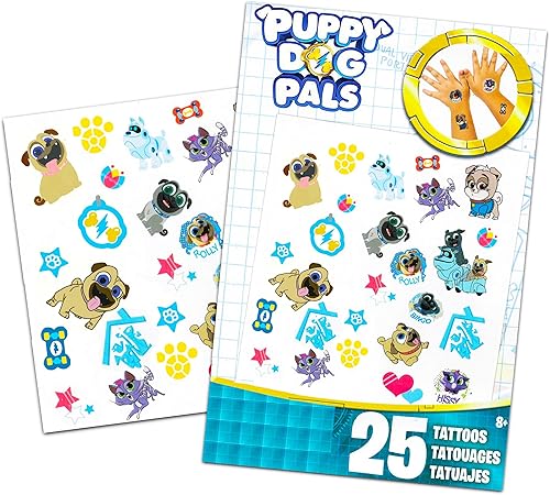 Miniatura 5 de Puppy Dog Pals Juego de 2 libros para colorear con calcomanías y tatuajes de Puppy Dog Pals (paquete de suministros para fiestas de amigos de perro