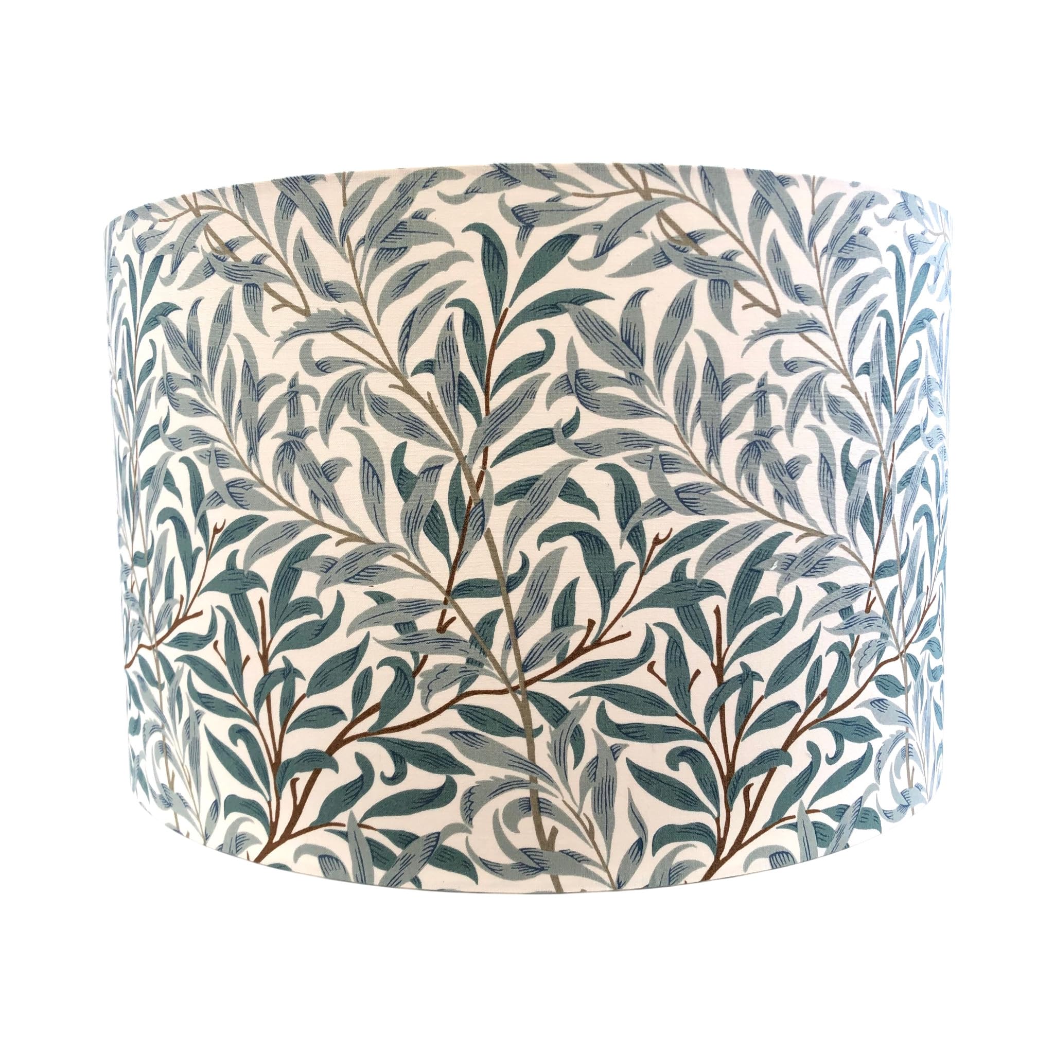 Handmade Lampshade William Morris Willow Bough Sage Green Grey (Small (20cm Diameter), Ceiling/Pendant)