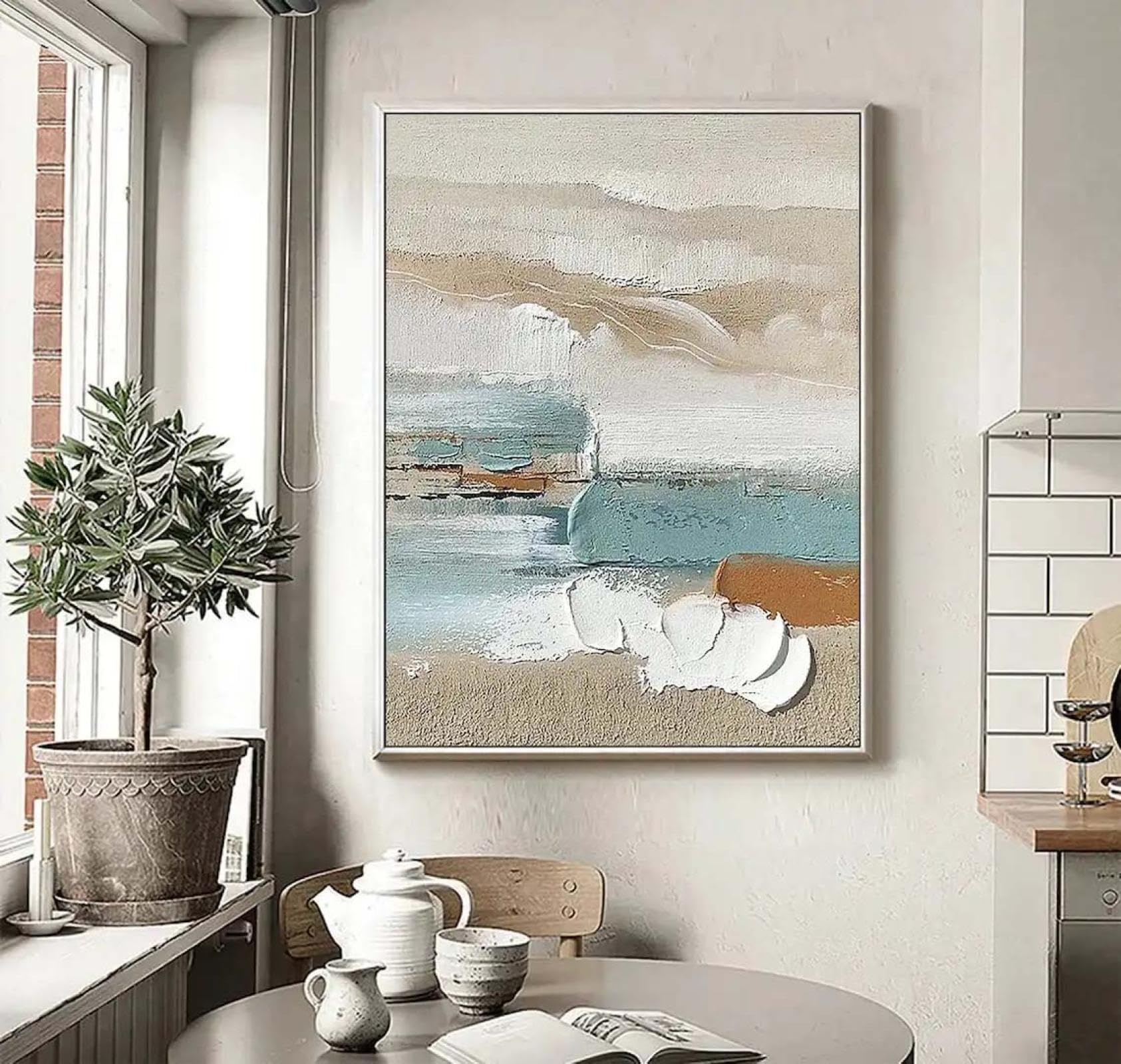 18meng Art Bunt Wandbilder Dekoration Wohnzimmer Schlafzimmer Abstrakt Kunstdruck Bilder 200x100 cm Groß XXL Leinwandbild Deko Wand Wanddeko Bild auf Leinwand Canvas Desing Ungerahmt