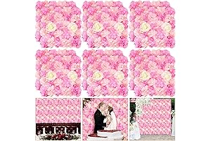 Elegant 24 Piece Flower Wall Panel Decor (15" x 15")