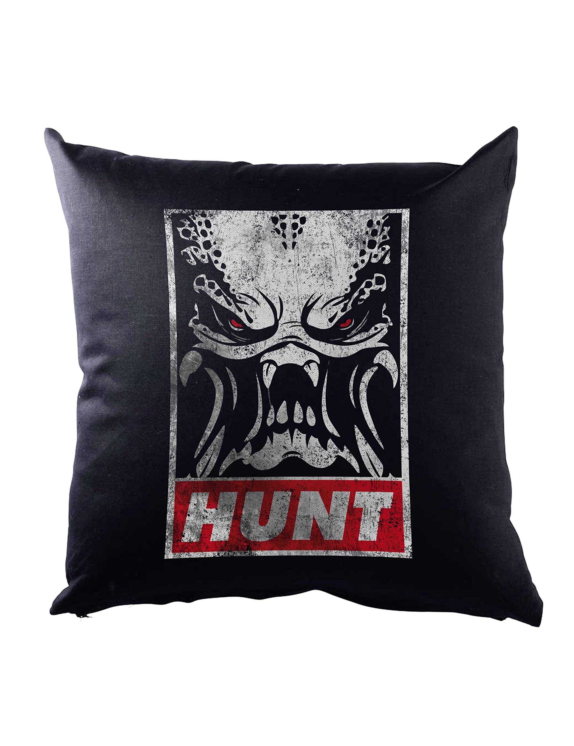 Urban Backwoods Black Predator Hunt Decorative Cushion