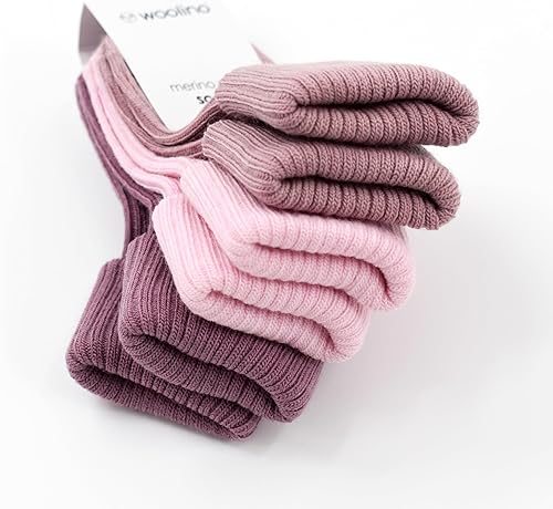 Miniatura 2 de Woolino Calcetines de lana para bebé, lavables de lana merina, para niños pequeños, recién nacidos a 8 años (paquete de 3)
