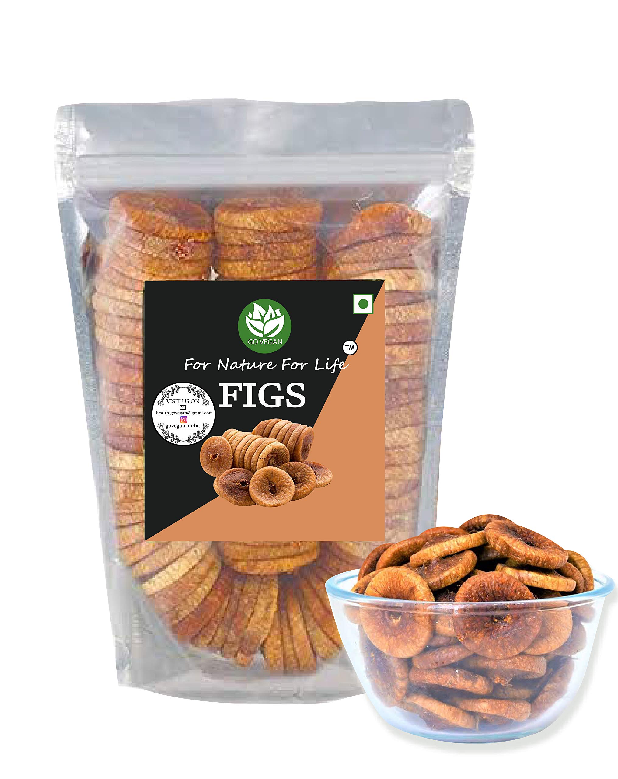 Buy Go Vegan Figs Dry Fruits 1Kg Anjeer [Available All Dry Fruits