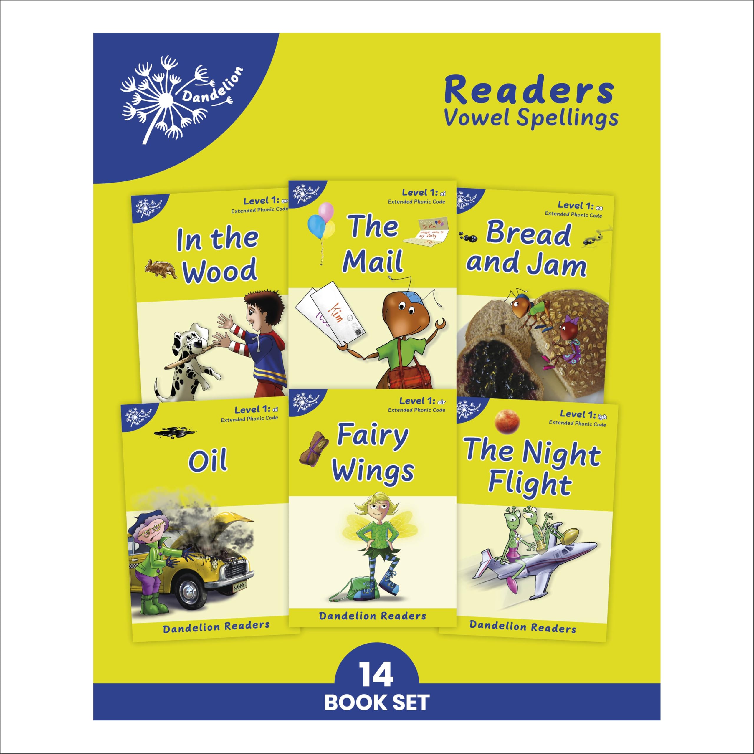 Phonic Books Dandelion Readers Vowel Spellings Level 1: One spelling for each vowel sound (Phonic Books Beginner Decodable Readers)