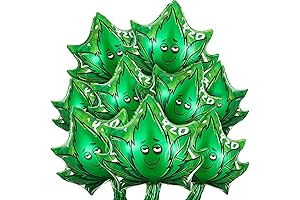 9 Pcs 420 Weed Aluminum Balloon Decorations for Green Themed Party