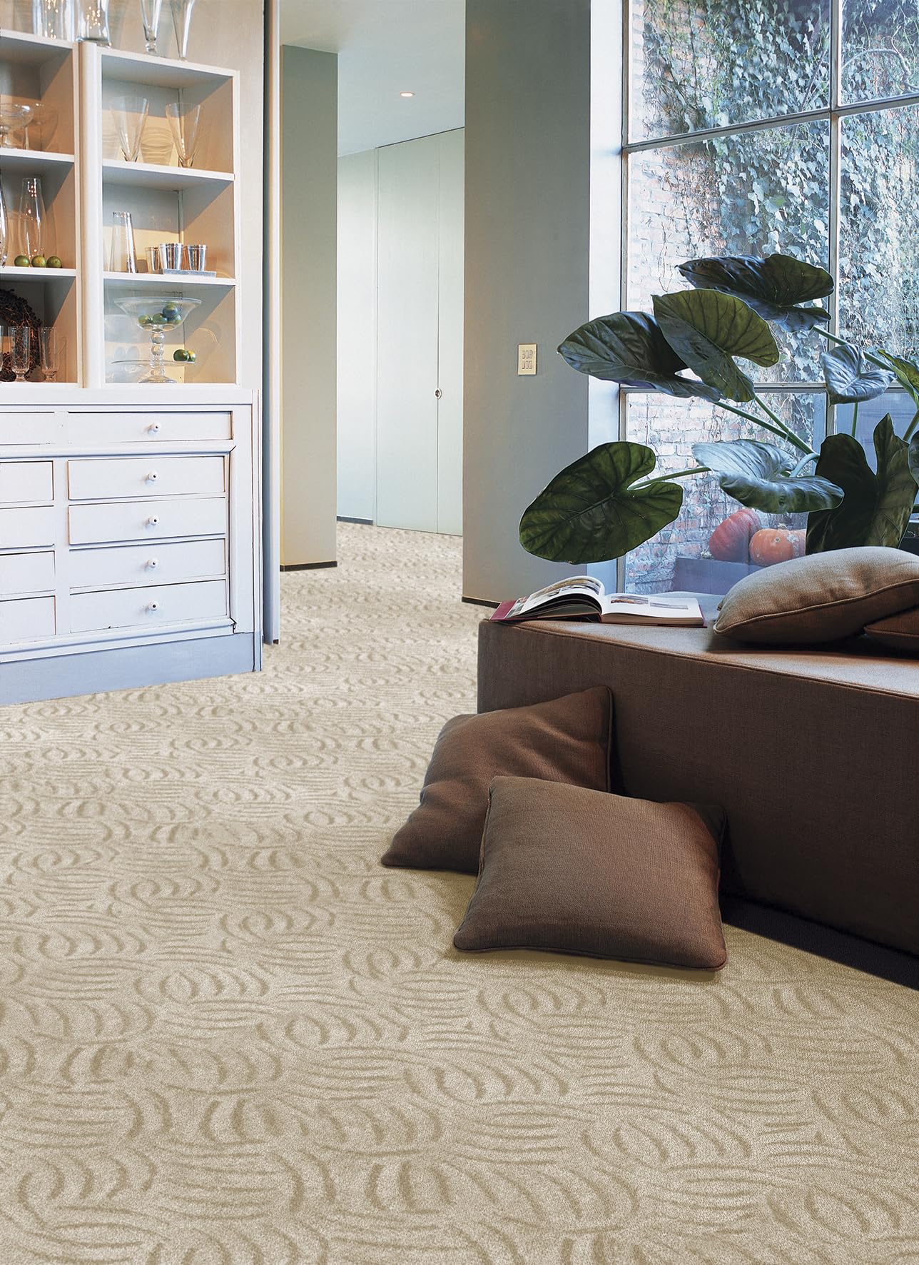 andiamo Teppichboden Meterware Emmy - Auslegware Teppichboden Bodenbelag Meterware aus strapazierfähigem Polyamid 200 x 300 cm Hellbeige