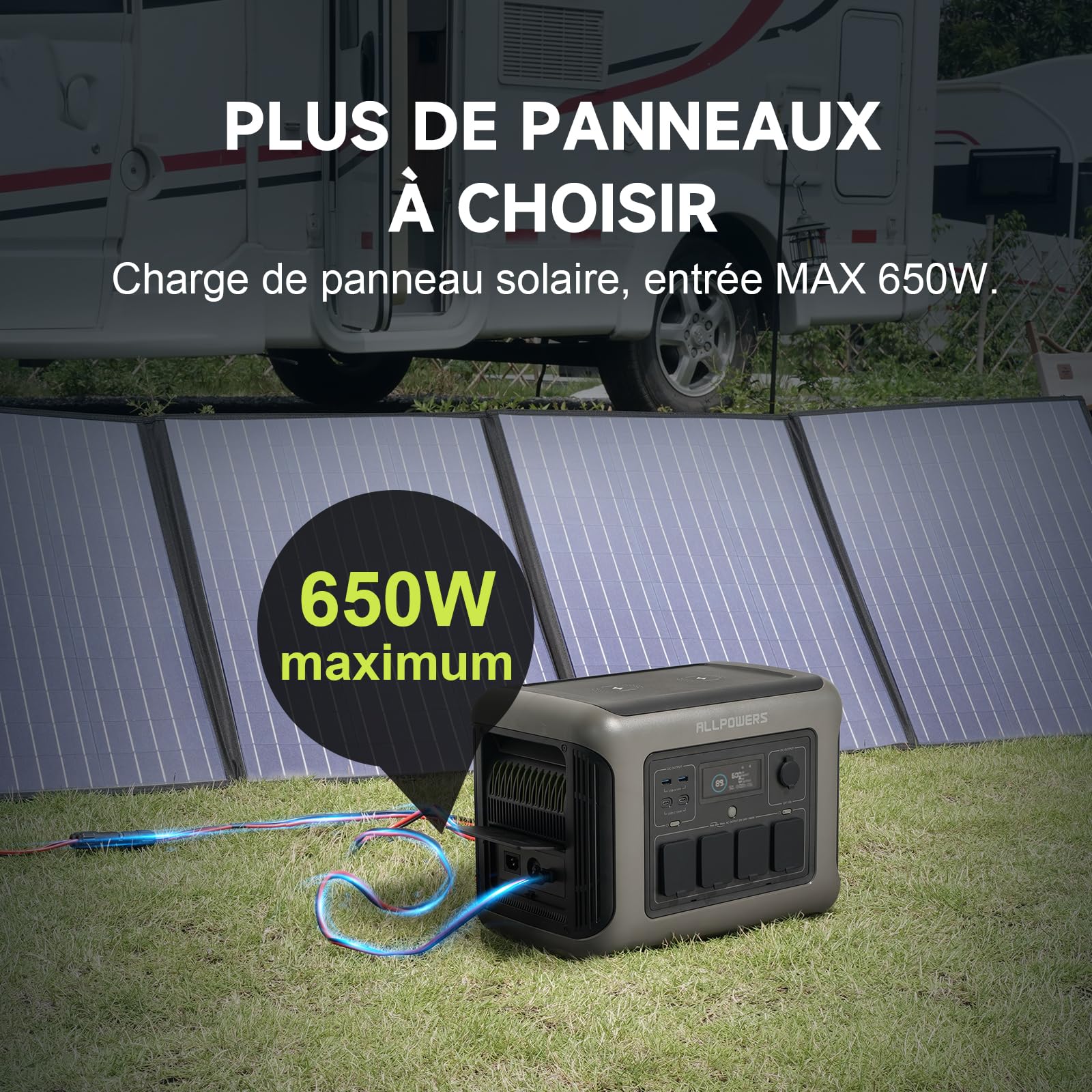 ALLPOWERS R1500 Station Électrique Portable 1152Wh/1800W Batterie LFP