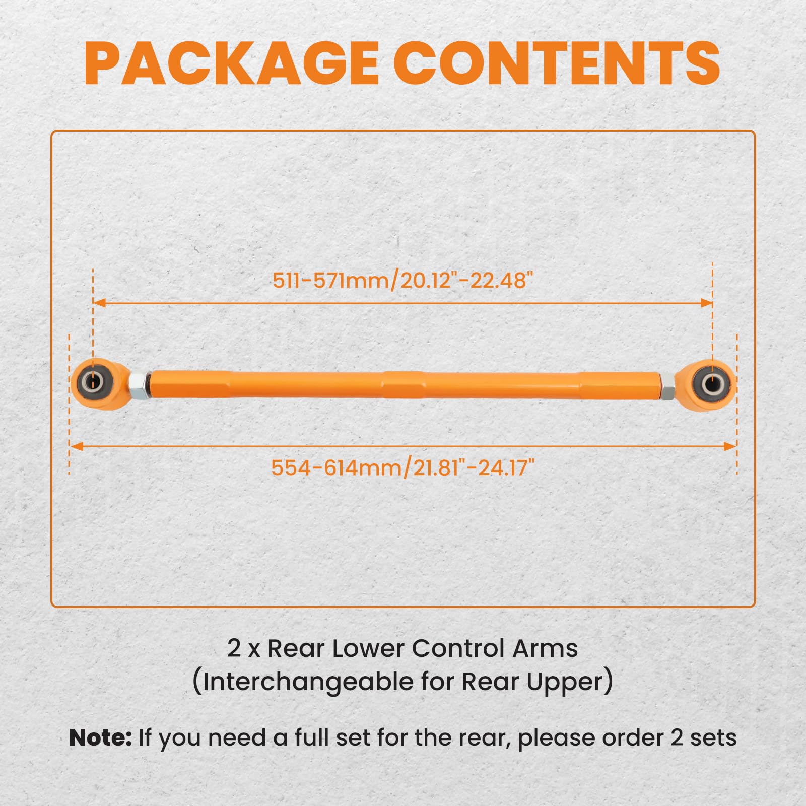 MaXpeedingrods 2 Bracci Posteriori Regolabili Per Mini Cooper 2002-2013 – R53, R55, R56 – Perfetti Per Assetto Ribassato