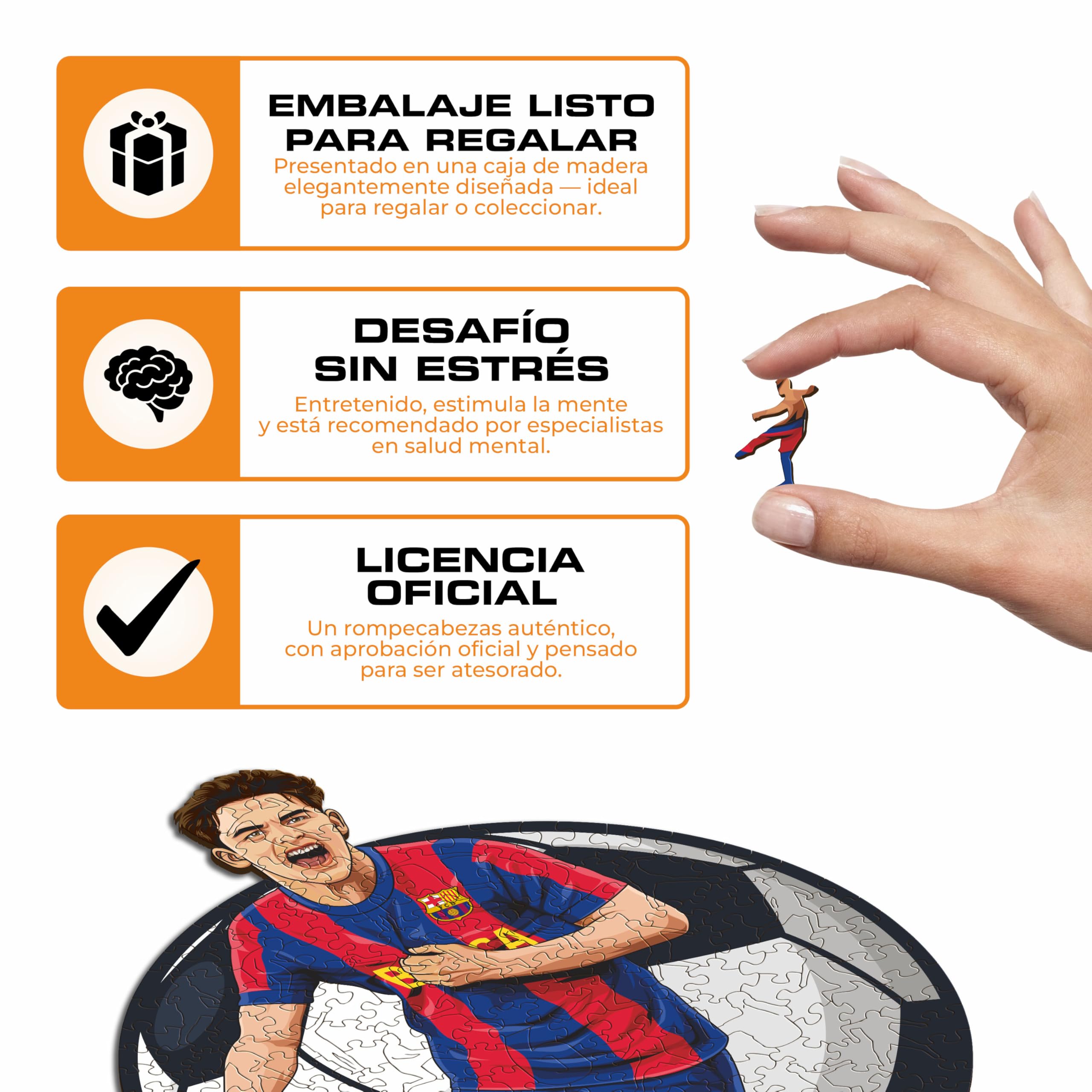 Iconic Puzzles - GAVI, Barcelona, ​​Producto Oficial, Puzzles de Madera para Adultos y Niños, Madera 100% Sostenible, Tamaño M 270 Piezas