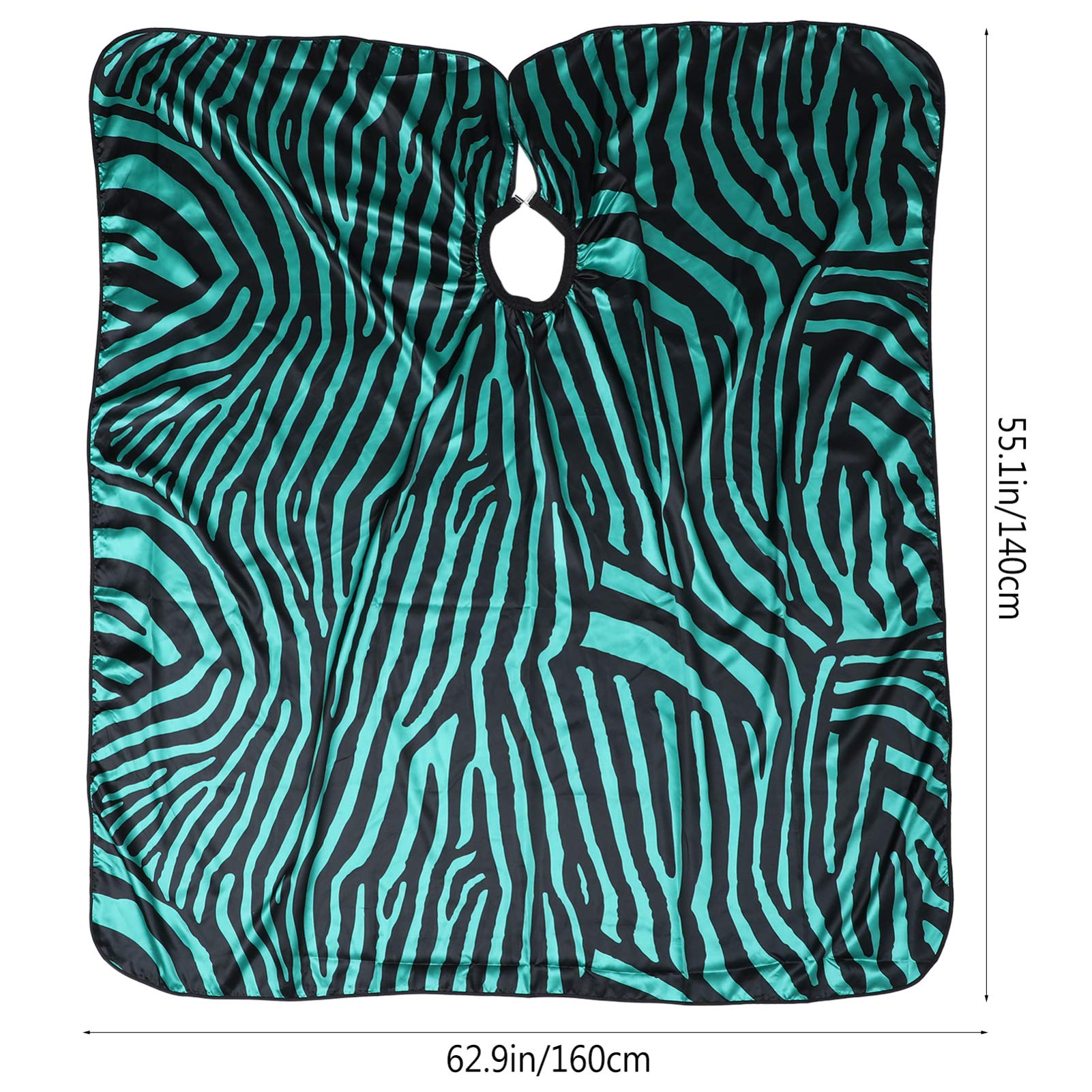 Capa de Satén para Peluquería Cuello Ajustable, y Elegante, Protege la Ropa Manteniendo Seco y Limpio Durante el Corte de Cabello Profesional