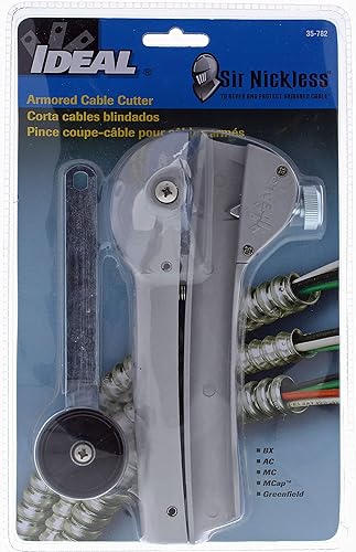 Miniatura 24 de IDEAL Electrical 35-782 Sir Nickless Blindado Cortador de cables - Cortador de cable giratorio de metal con perilla de mango. Herramientas