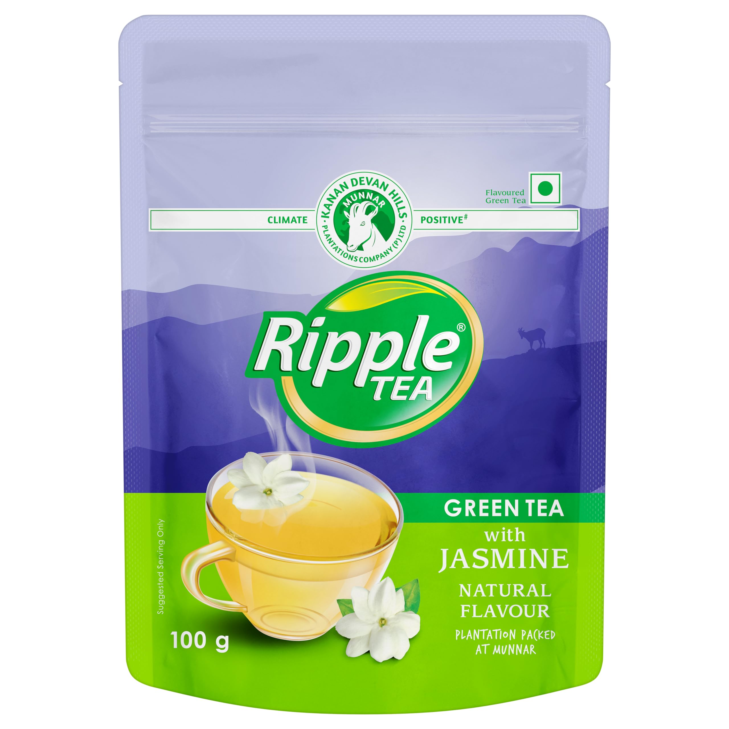 Ripple Green Tea with Natural Jasmine - 100gm (B08FB8ZPBL) Amazon Price History, Amazon Price Tracker