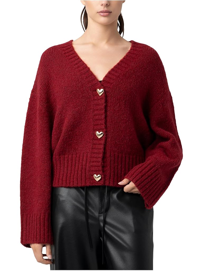 Red Blank NYC Cardigan Sweater