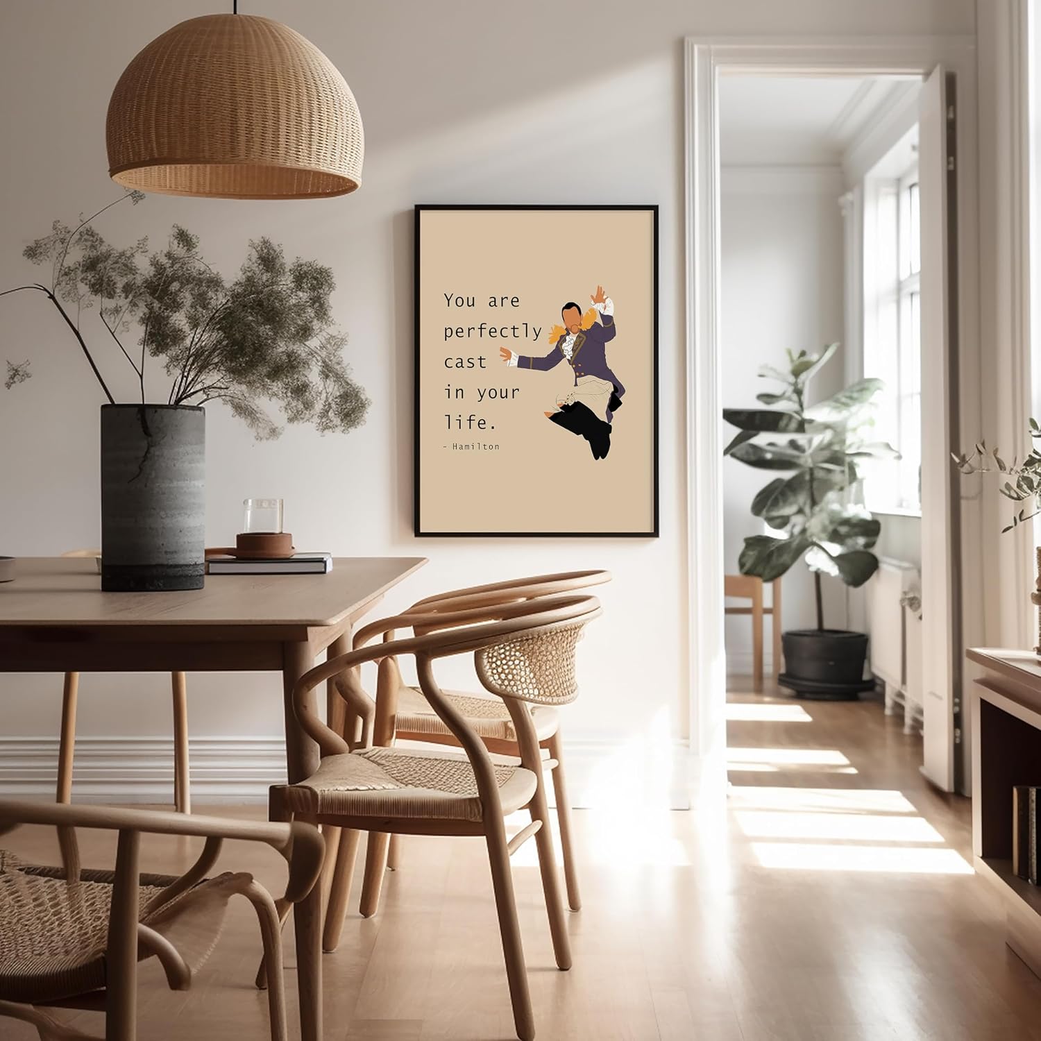 Poster Master Perfectly Cast In Your Life Poster - Broadway Musical Print - Motivational Quotes Art - Gift for Him & Her - Inspiring Decor for Living Room, Bedroom or Office, 18x24 Unframed Wall Art
