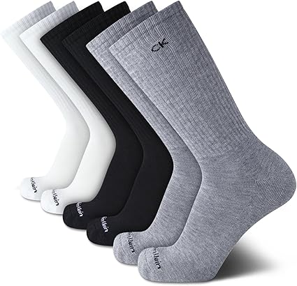 Calvin Klein Men's Cushioned Crew Socks (6-Pack)