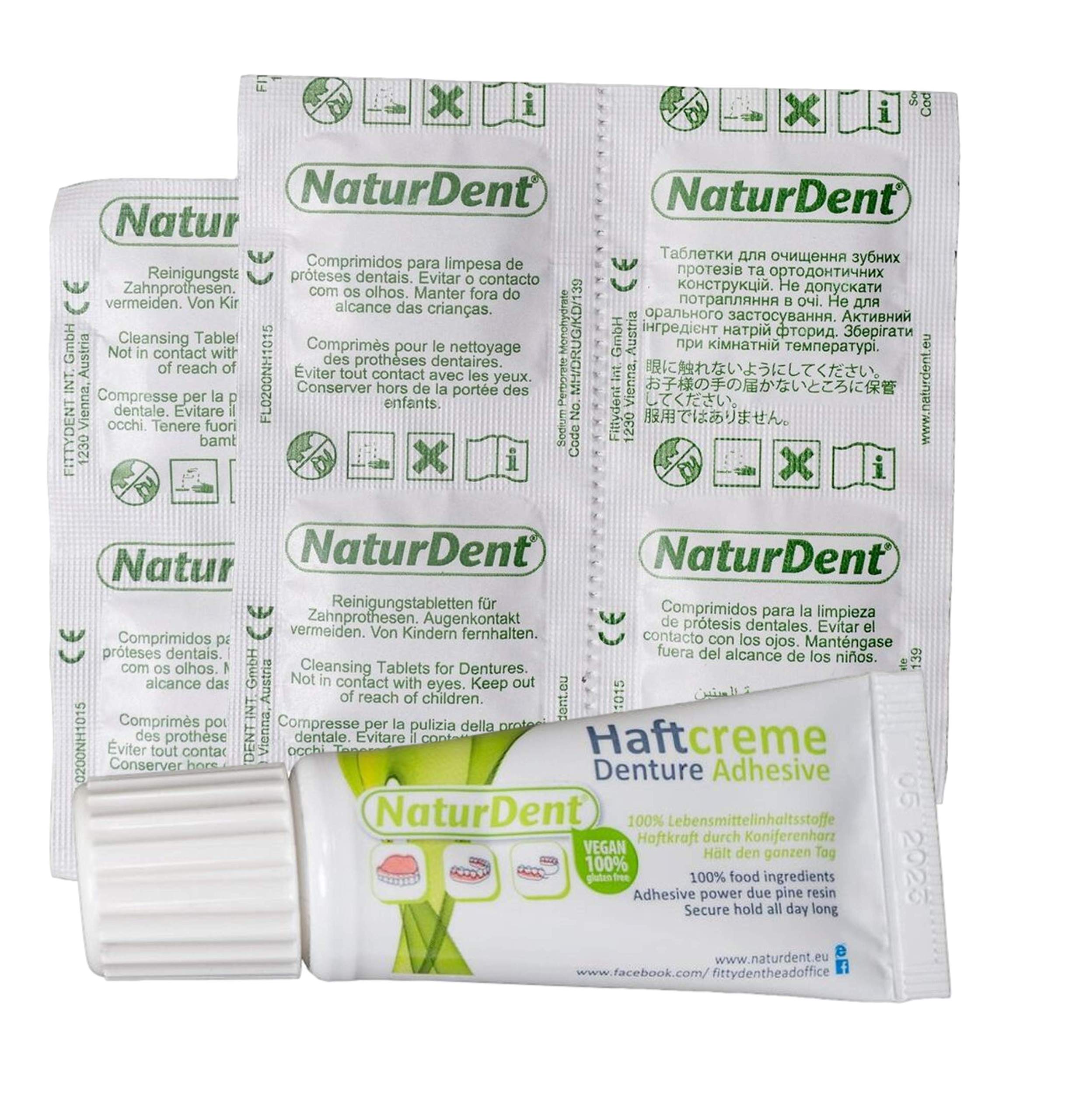 Buy Natural Strong Waterproof Denture Adhesive holds Dentures LONGER