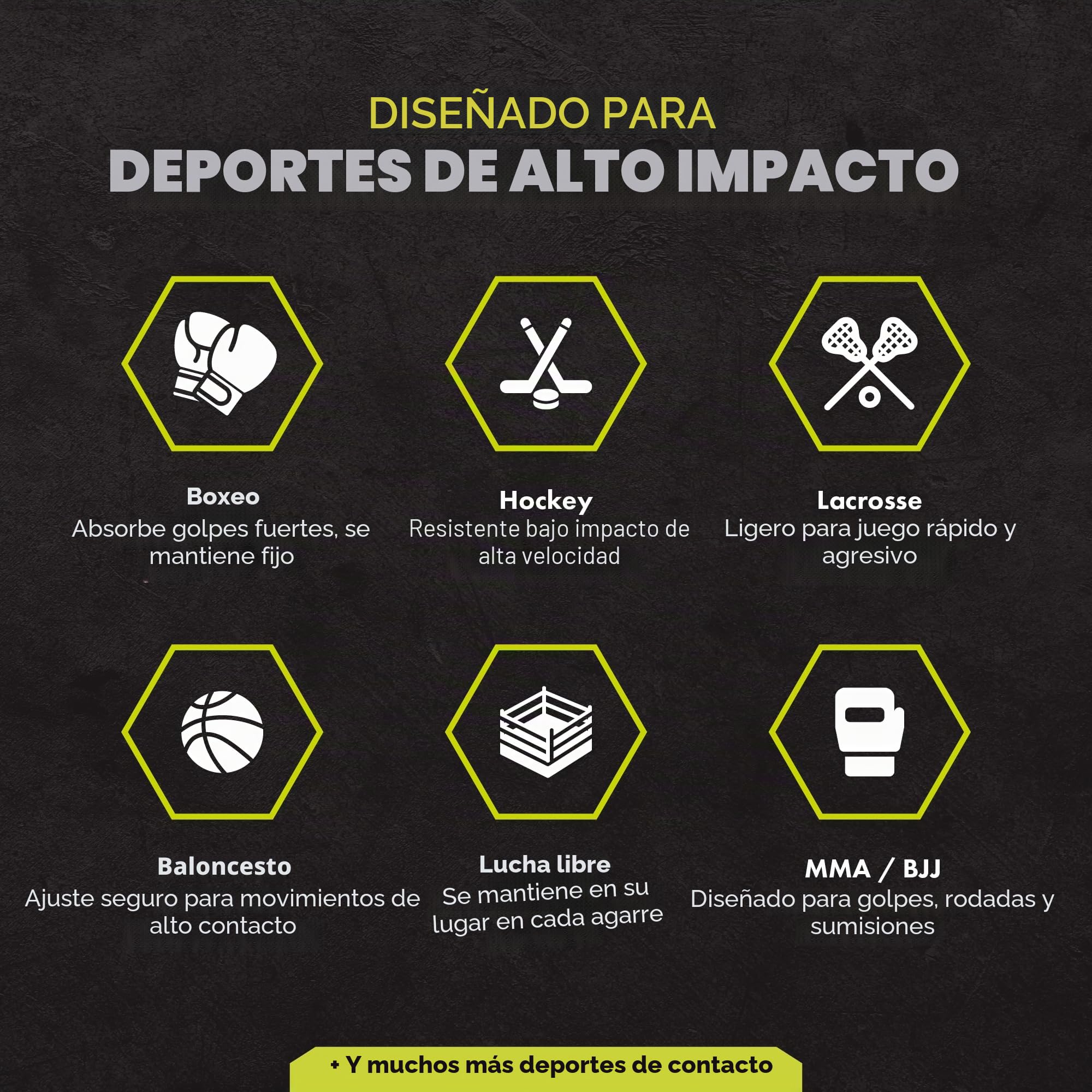 DAMAGE CONTROL Protector bucal de alto impacto, protector bucal deportivo para boxeo, fútbol, hockey, lacrosse y baloncesto, protege los dientes y la mandíbula, boquilla protectora para adultos y