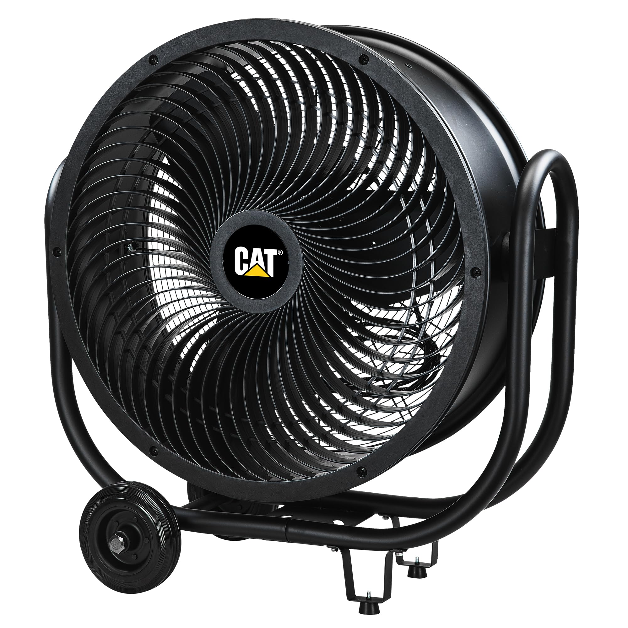 CAT fans - 24”-Blade High-Velocity Industrial Drum Fan Industrial Grade (Black, 3-in-1): 6,500 CFM, 3-Speed, 360 Degree Adjustable Tilt, Dual Ball