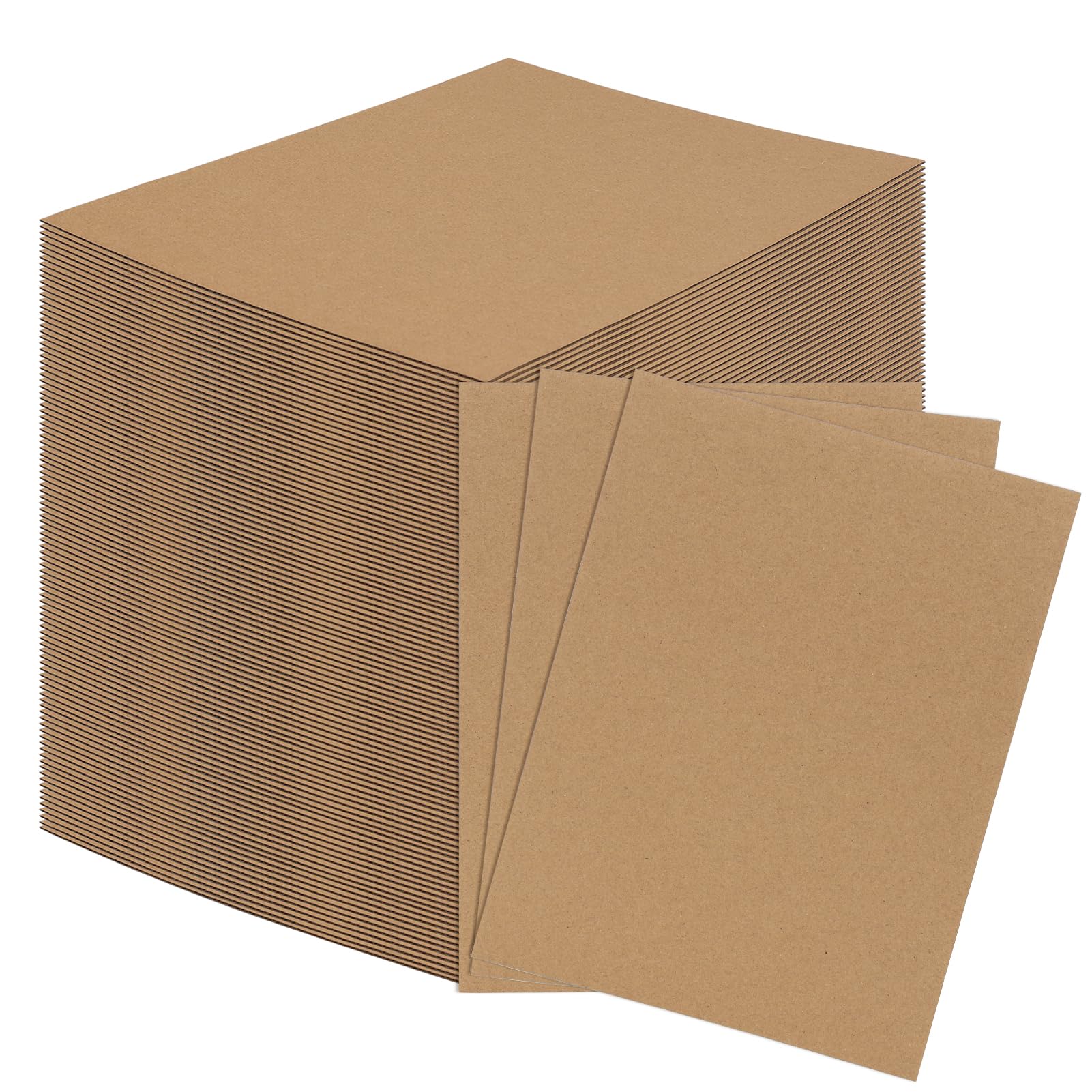 RLAVBL 100 Pack 9x12 Corrugated Cardboard Sheets, Flat Cardboard Inserts for Shipping, Mailing, Packing, DIY Crafts
