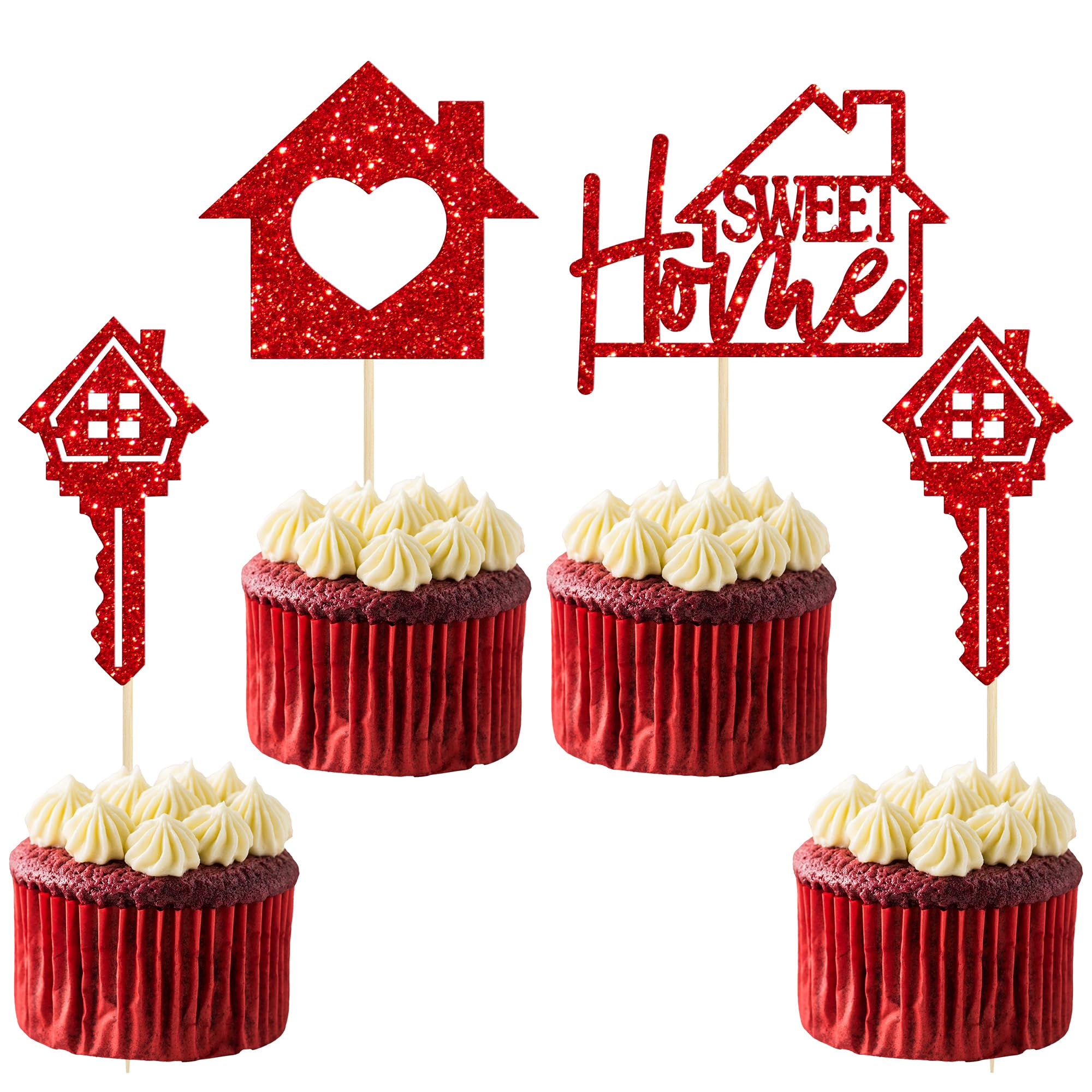 Gyufise Sweet Home Cake Topper Blu Glitter Chiave Inaugurazione Della Casa Decorazioni Per Torta Per Nuova Casa A Tema Partito Decorazioni Per Torta Forniture 1 Confezione