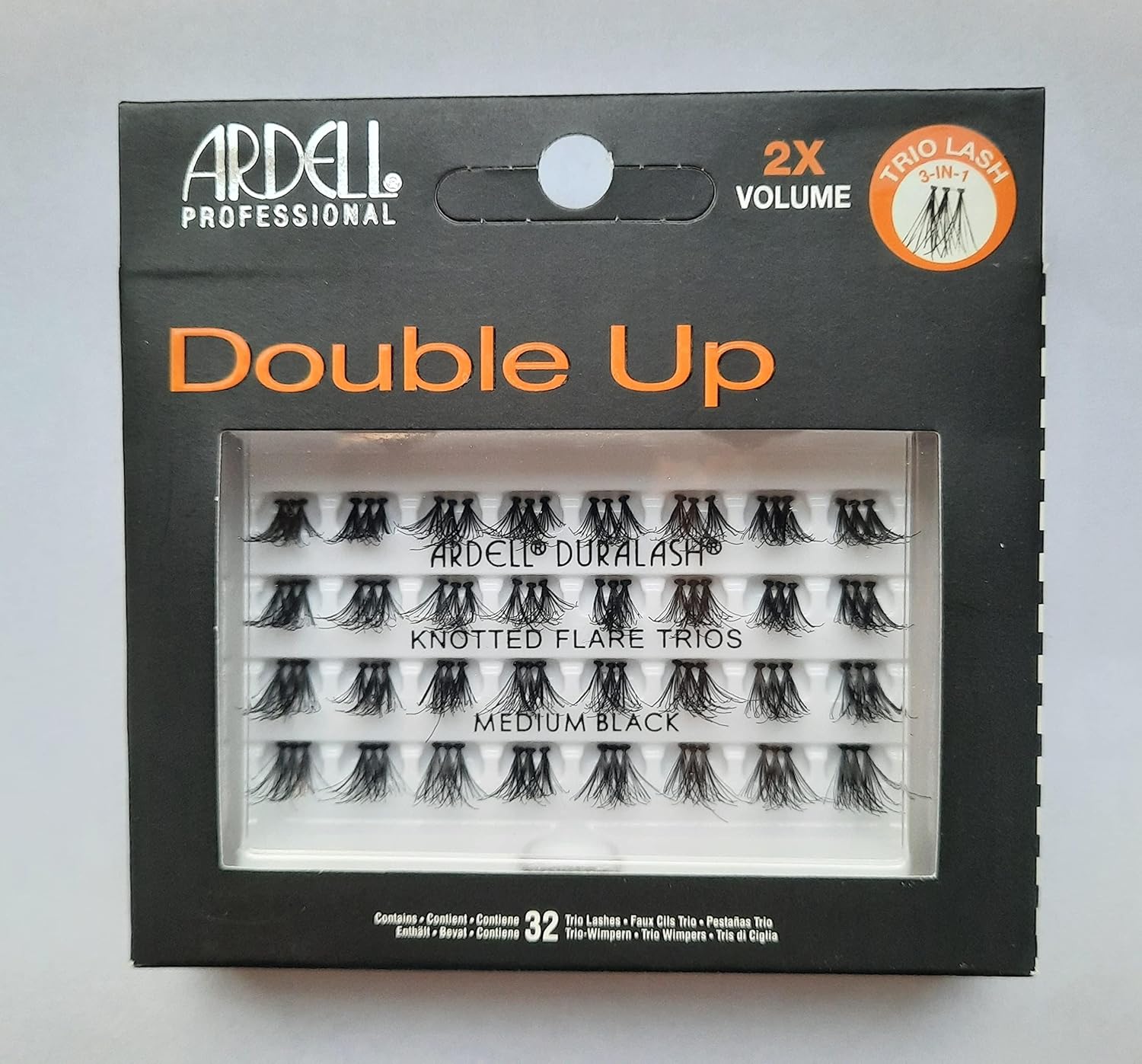 Ardell Double Up - Knotted Flare Trios - Medium Black