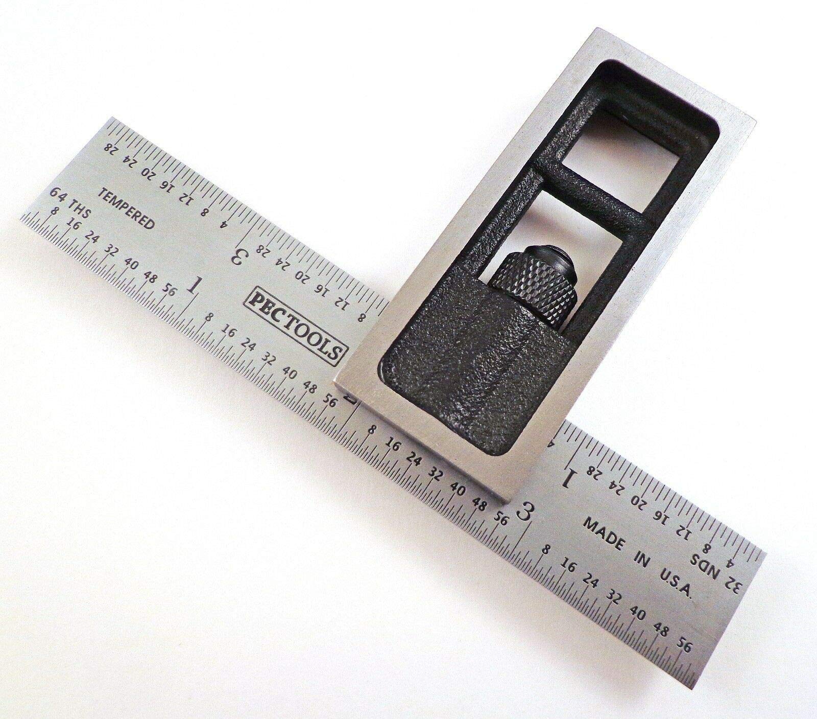 Blem Cosmetic Second PEC USA 4R 4" double machinist square acc +/- 001" per 6"