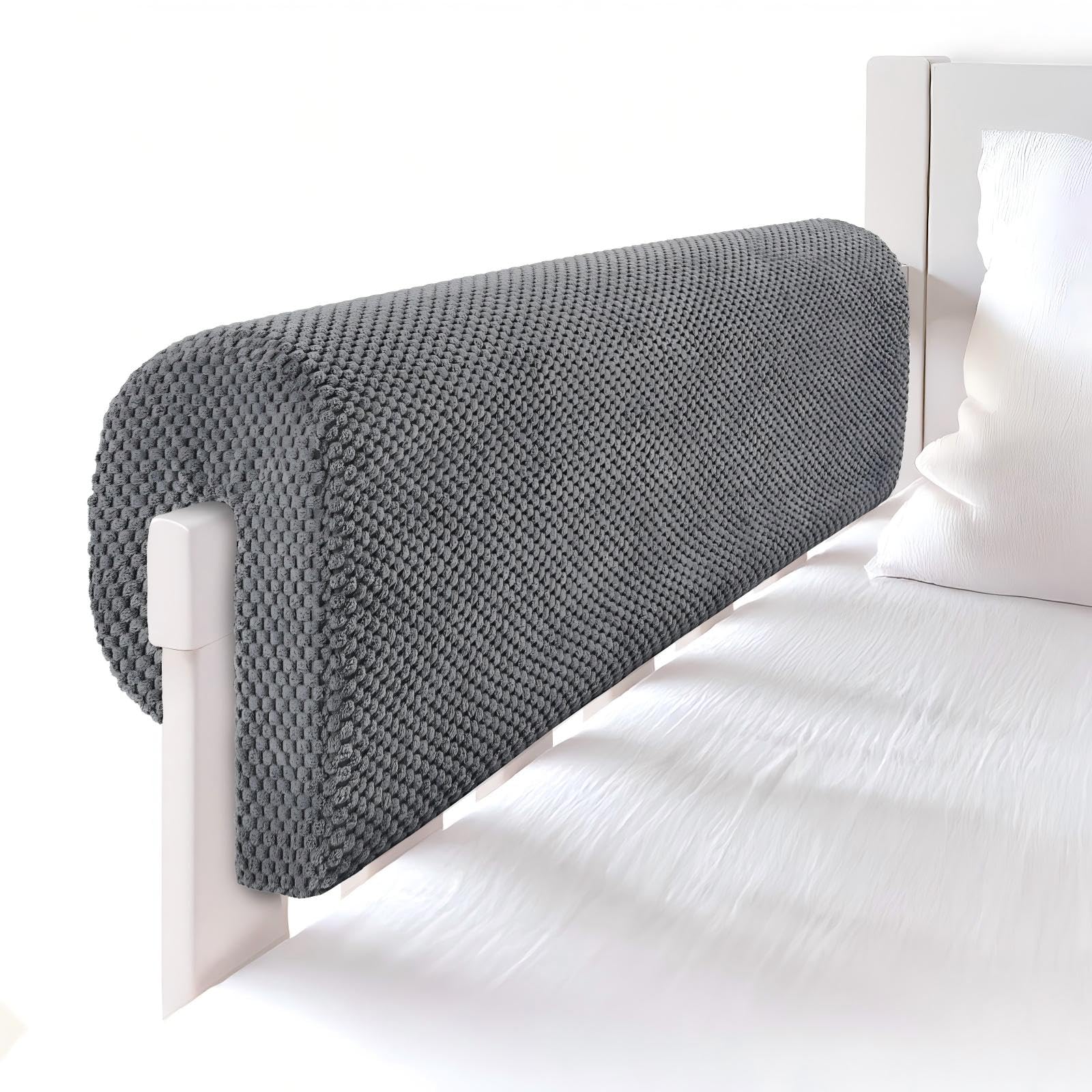 Photo 1 of Smashier 3Ft Toddler Bed Rail Bumpers Protector, Grey