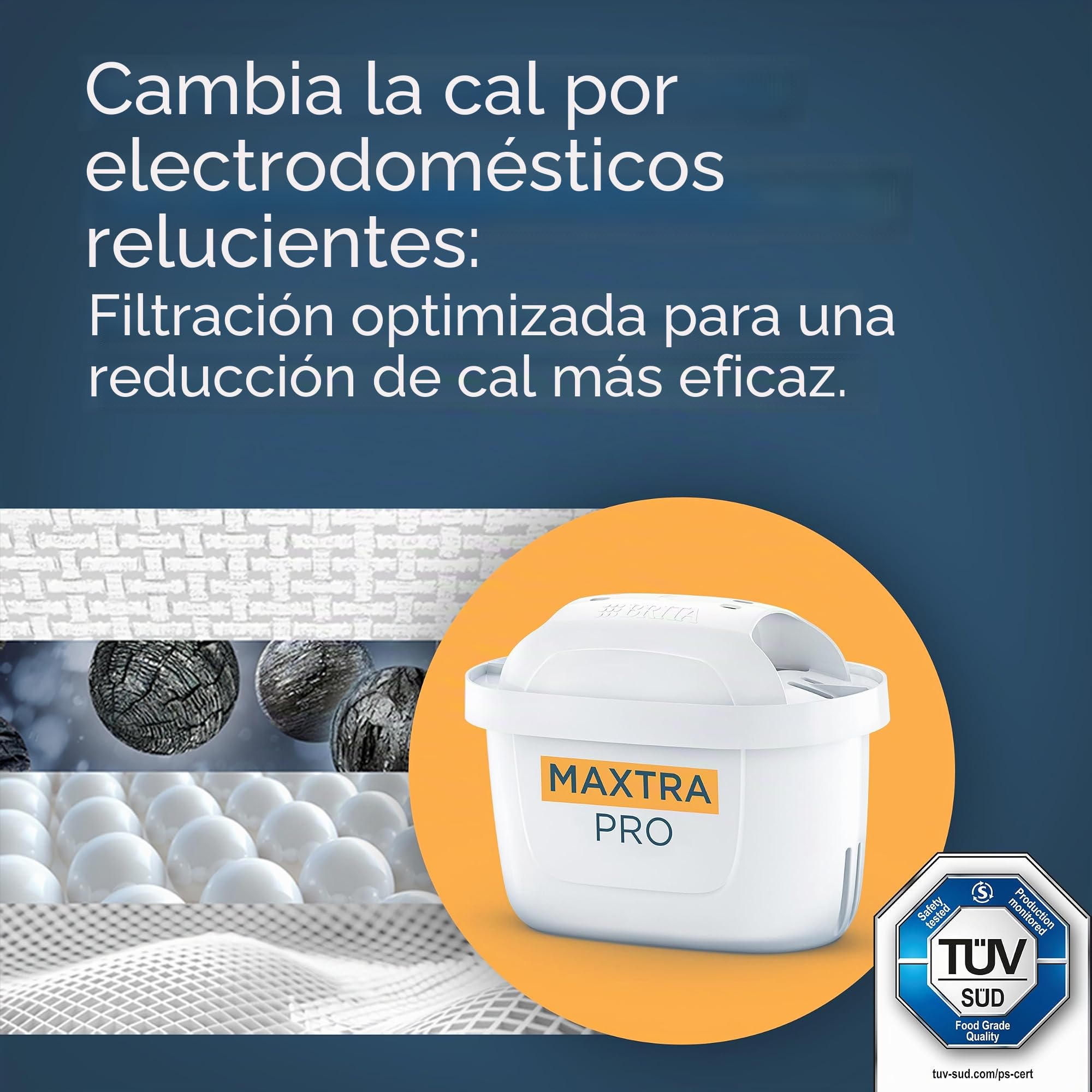 BRITA MAXTRA PRO Limescale Expert-Cartucho de filtro de agua(6 unidades), Recambio original BRITA para máxima protección de electrodomésticos,reduciendo impurezas,cloro y metales,embalaje puede variar