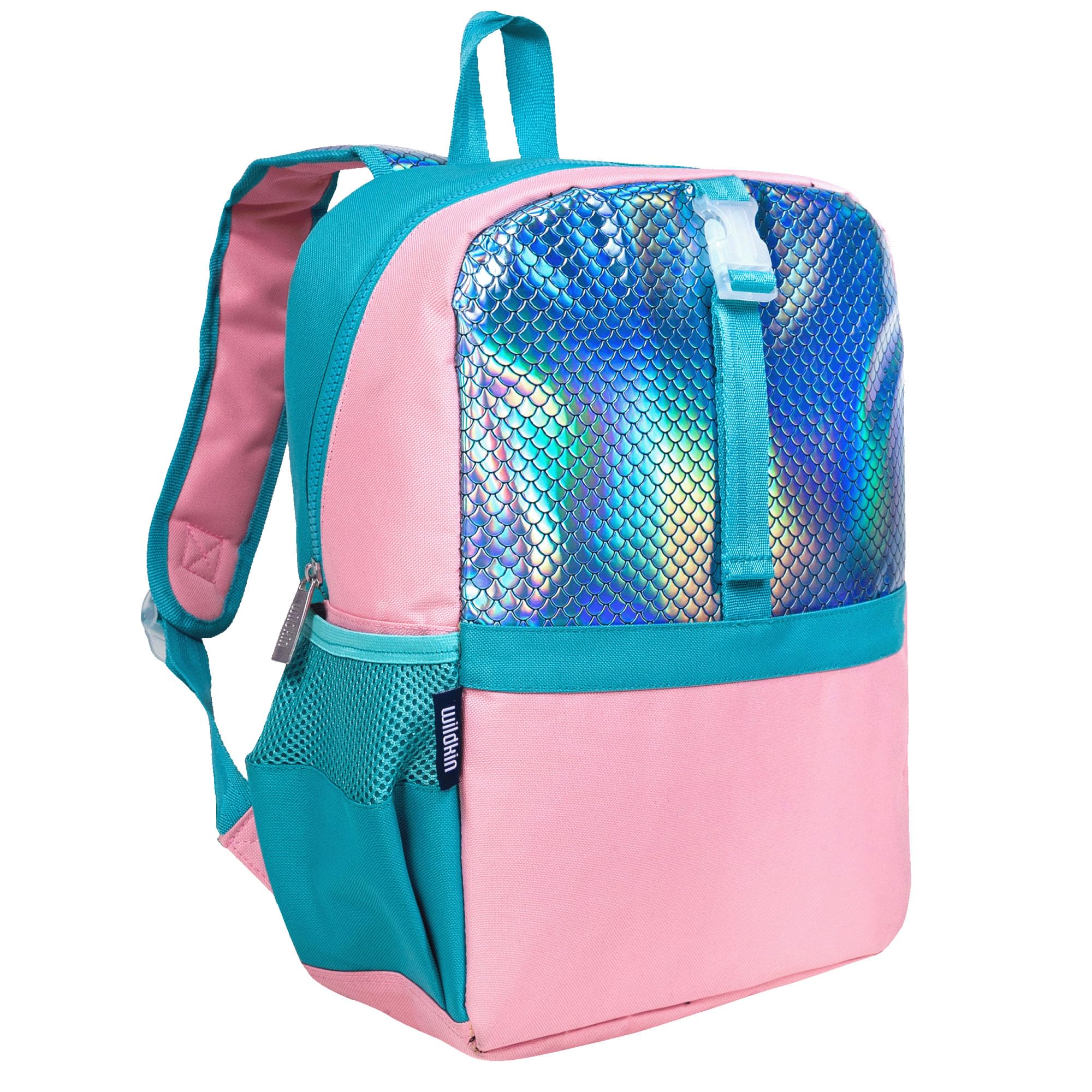 Wildkin Pack-it-All Kids Backpack – Durable, Spacious, Adjustable for School & Travel - Mermaid Undercover