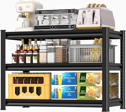 Miniatura 10 de Estantes de garaje resistentes de metal, 48 pulgadas de ancho, 2,200 libras, acero ajustable, estantes industriales, estantes de 47.3 pulgadas de