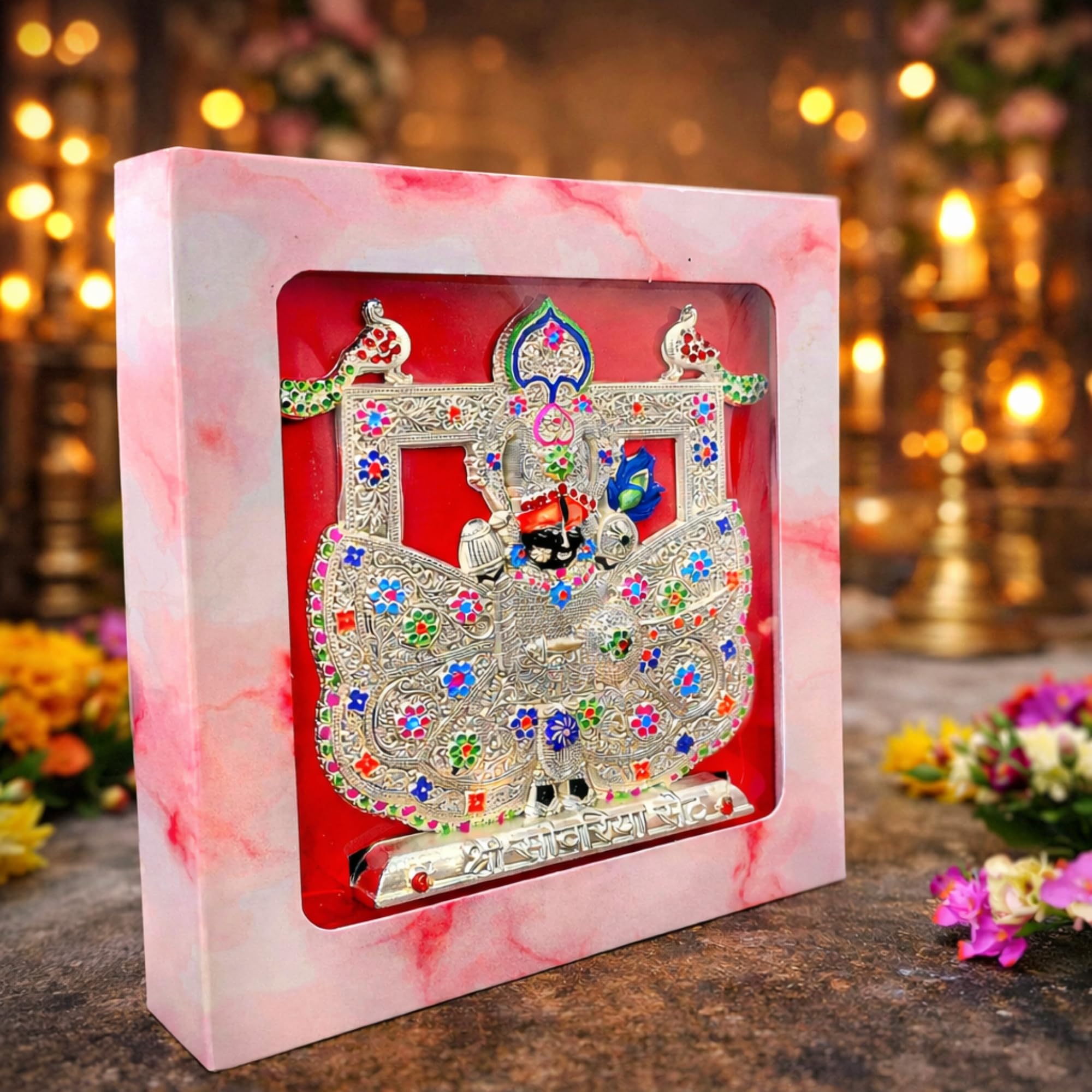 Shrinathji Lord Krishna Idol - Metal Statue -5 Shrinathji Lord Krishna Idol - Metal Statue -5