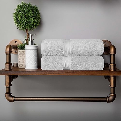 Vista 1030 de SUPERIOR - Juego de toallas de algodón egipcio de 28.22 oz/m², incluye 2 toallas de baño, 2 toallas de mano, 2 toallas para la cara, artículos