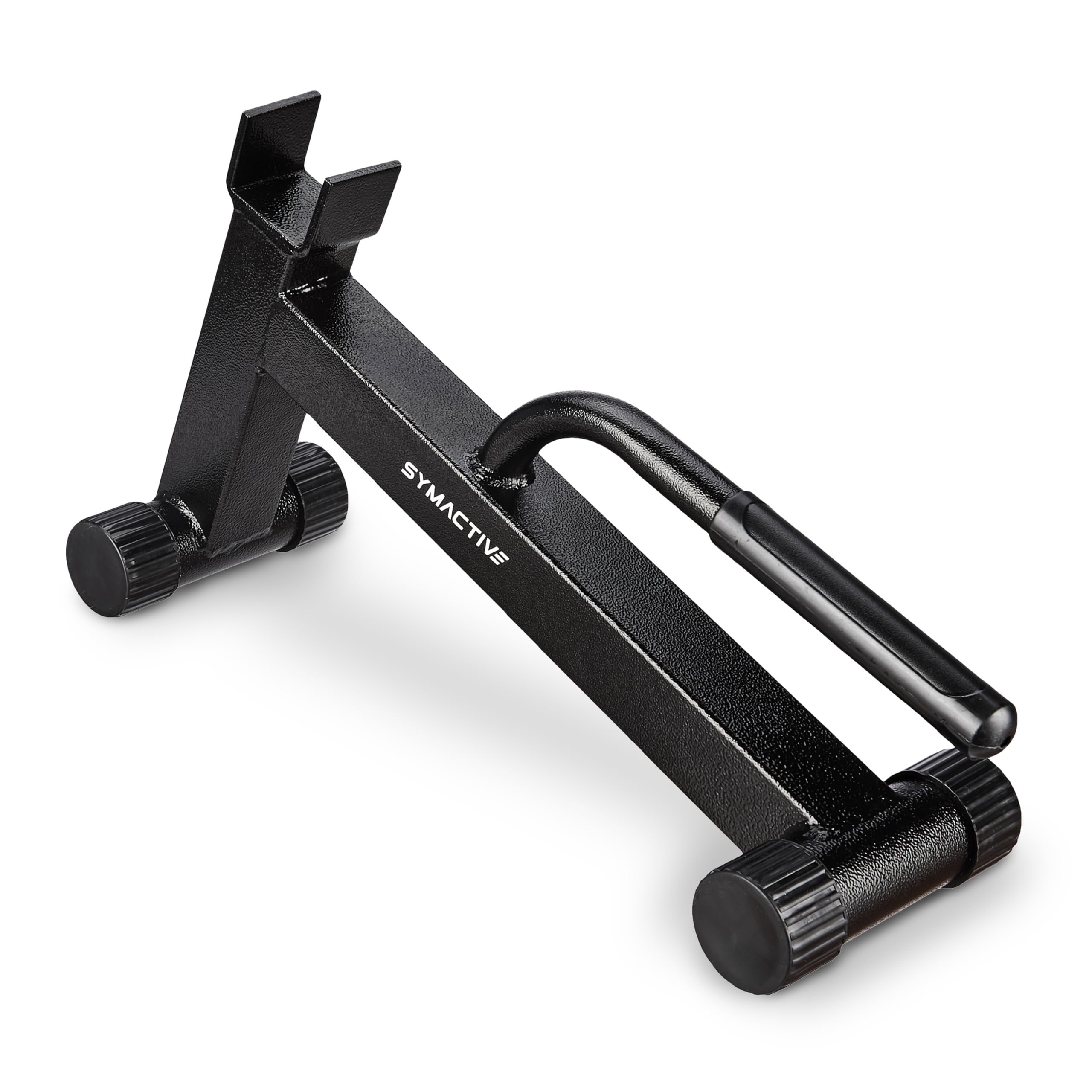 Amazon Brand - Symactive Barbell Jack with Handle | Dead-Lift Barbell Jack Bar with Non-Slip Handle | Suitable for Loading-Unloading Weight Plates | Compact & Portable-image-38
