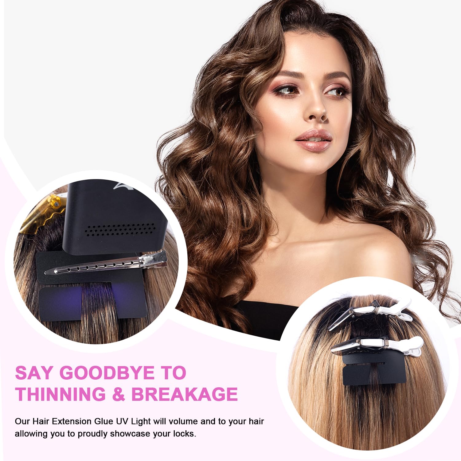 Venvee UV Hair Extensions Kit - Salon Quality at Home -3 Venvee UV Hair Extensions Kit - Salon Quality at Home -3