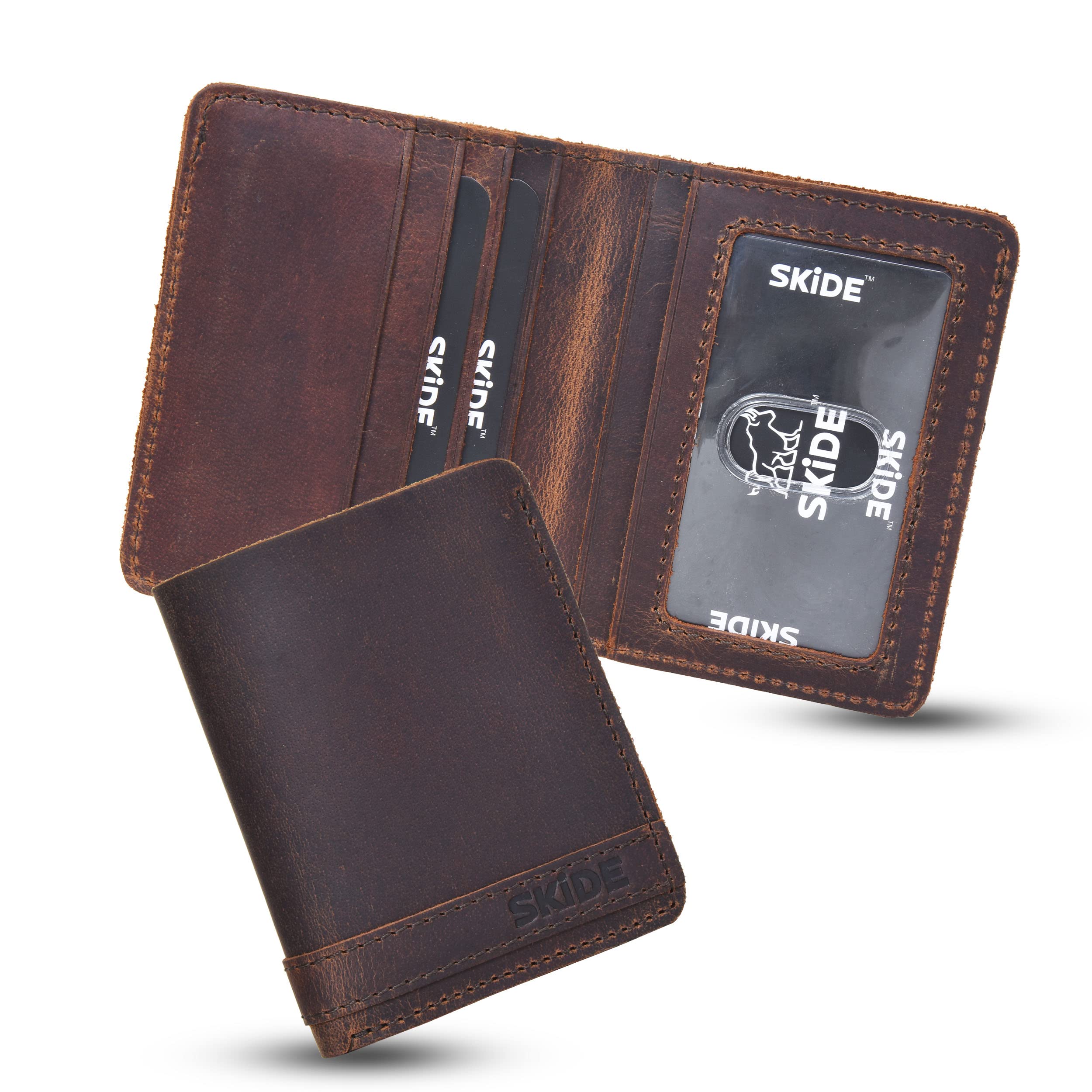 SKiDE Leather Delta Hunter Slim Wallet For Men With Id Window Slot | Minimalist Wallet & Thin Wallet | Bifold Wallet For Men & Wallets For Men Slim (Rbxch10Htn) (Hunter Brown) (B0BYHYLP1Z) Amazon Price History, Amazon Price Tracker