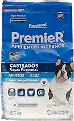 Ração Premier para Cães Adultos Castrados Sabor Frango e Salmão 2,5kg