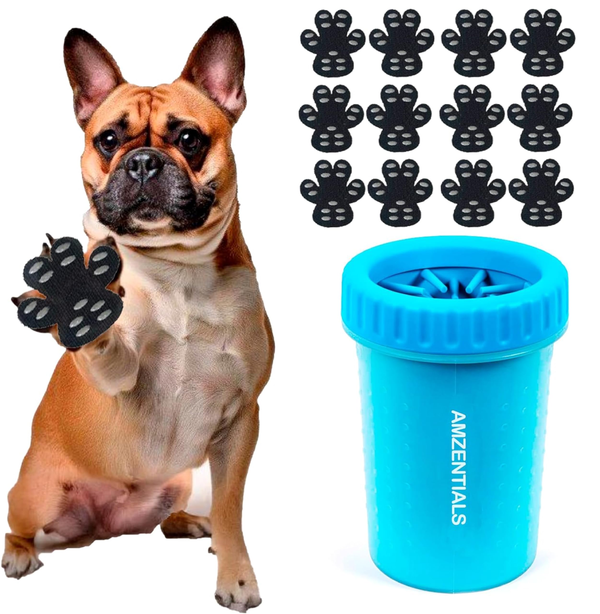 AMZENTIALS - Limpiador de Patas para Perros y Protector Almohadillas para Perros de Diferentes tamaños XL - Limpieza y Cuidado el Perros Accesorios Esencial - Protege Cada Paso Que da su Mascota.