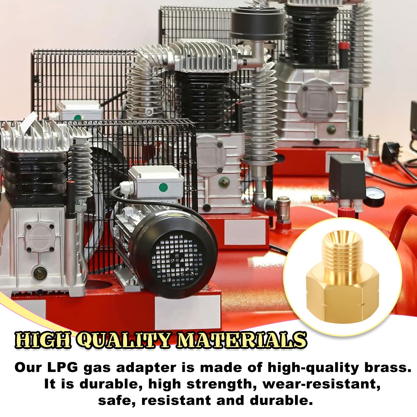 2 adaptery gazowe 3/8 na 1/4, złącze węża gazowego, armatura do kuchenki gazowej z mosiądzu, przyłącze węża gazowego, adapter LPG z mosiądzu do kuchenek gazowych i kempingowych