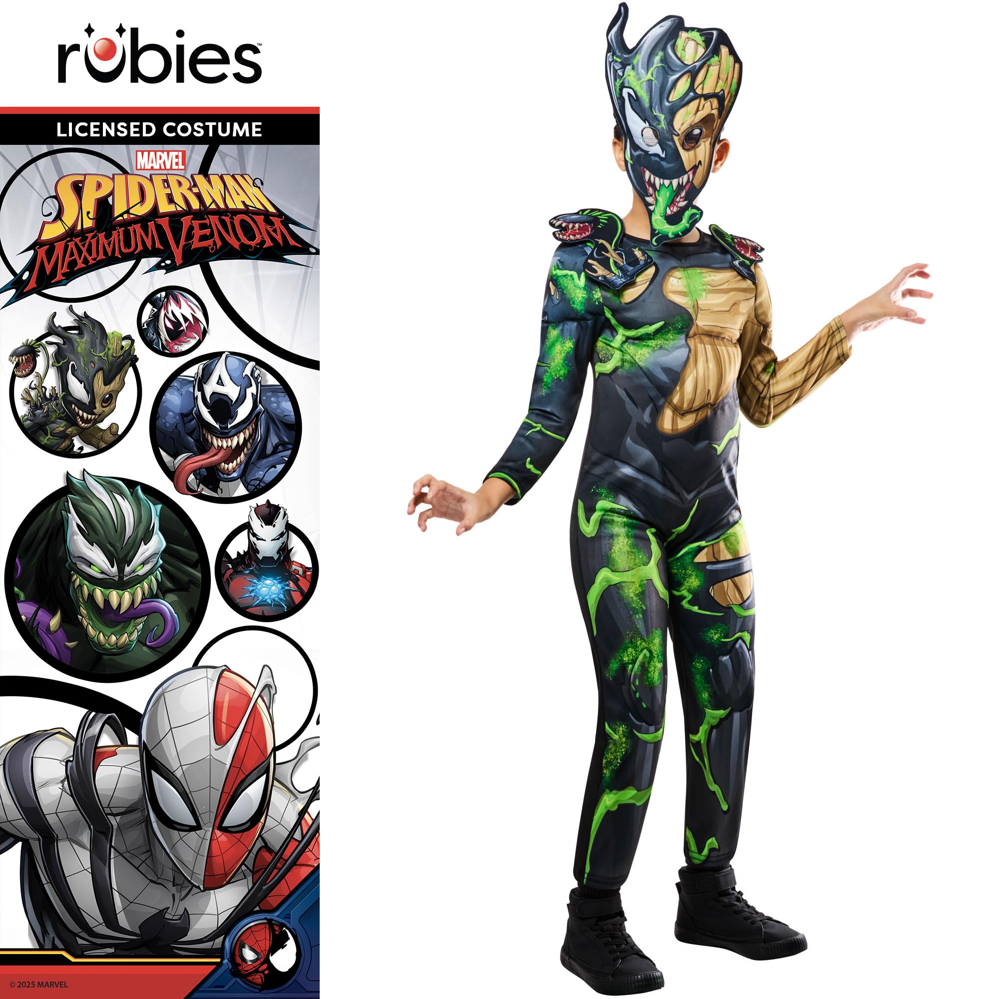 Rubies Official Disney Guardians of the Galaxy, Venomised Groot Child Costume, Kids Fancy Dress, Size Age 7-8 Years Halloween - Image 2