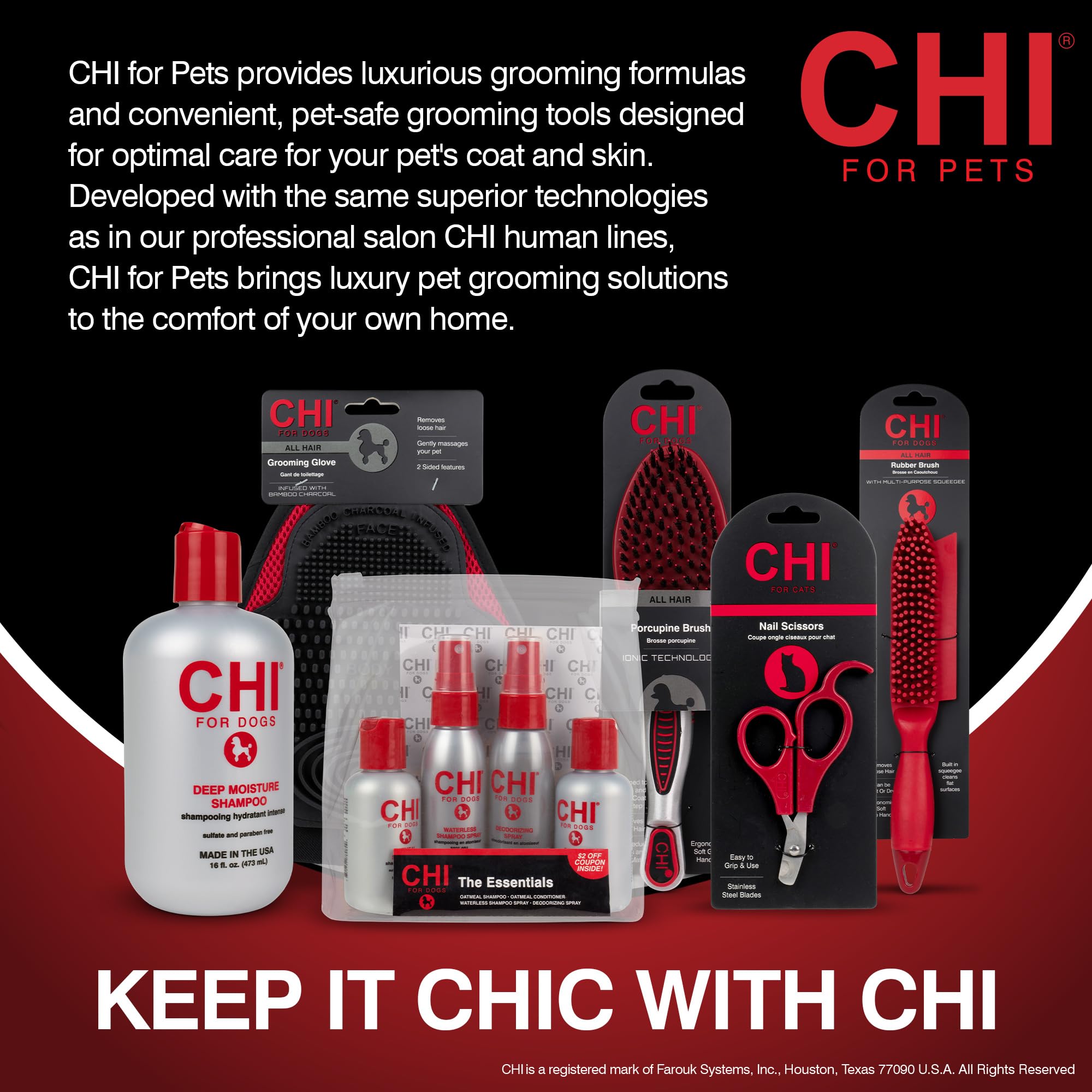 CHI for Dogs Tearless Puppy Shampoo with Silk Protein, Gentle Dog Wash for Young Coats, pH Balanced Sulfate and Paraben Free Formula, Puppies 8 Weeks+, Made in the USA, 16 Fl Oz - image 8