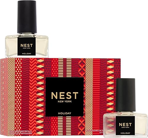 NEST Fragrances Repuesto de difusor de pared navideño, juego de 2