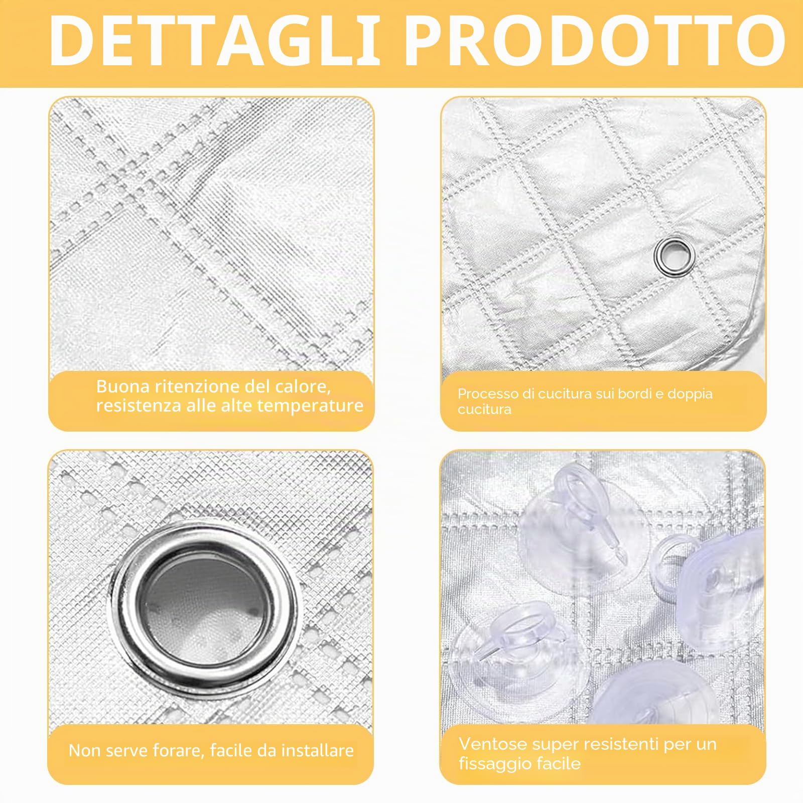 HAMON Tenda Parasole Auto per Ducato, 3 pezzi Copri Parabrezza per Auto, Parasole Camper UV non Tessuta in Alluminio Premium, Parasole per Parabrezza VW Migliorato