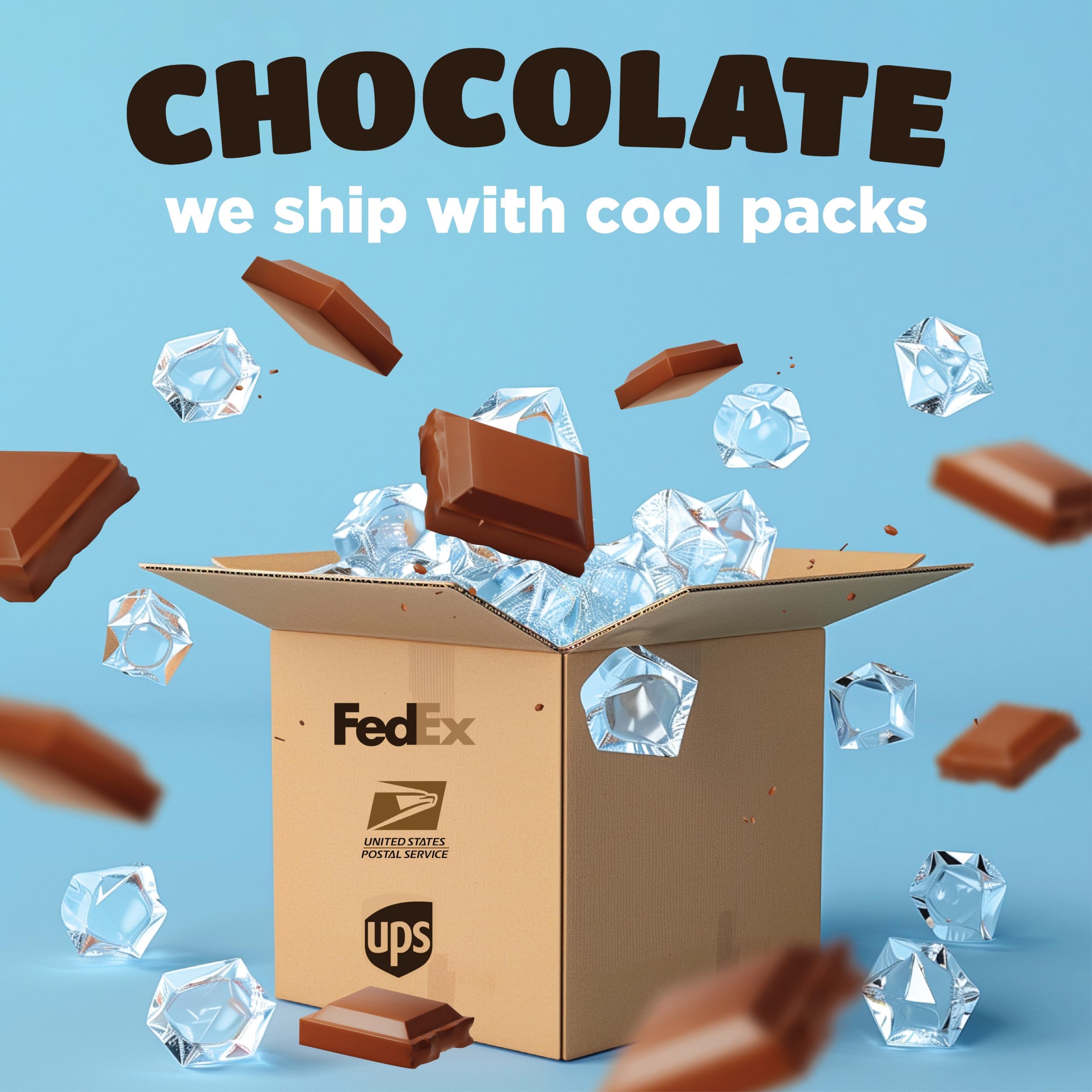 Milk Chocolate Candy Bars, Bite Size, Bulk Pack 2 Pounds