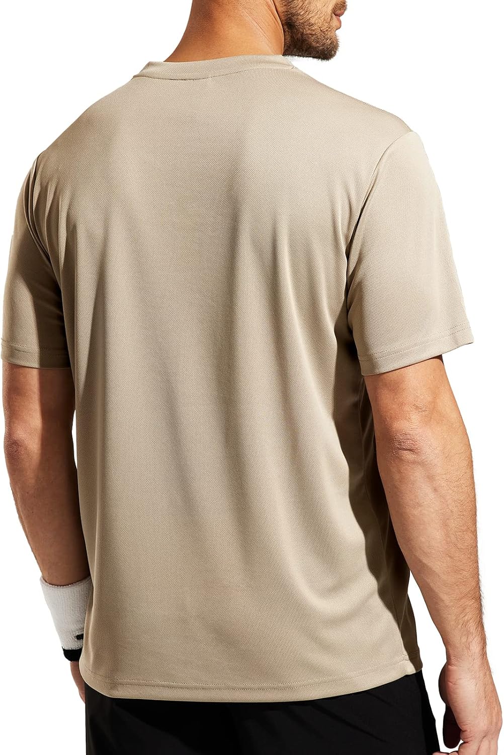 MIER Men's Quick Dry Workout Shirts Moisture Wicking Running Athletic Performance T-Shirts Recycled Polyester Top Tee - Image 2