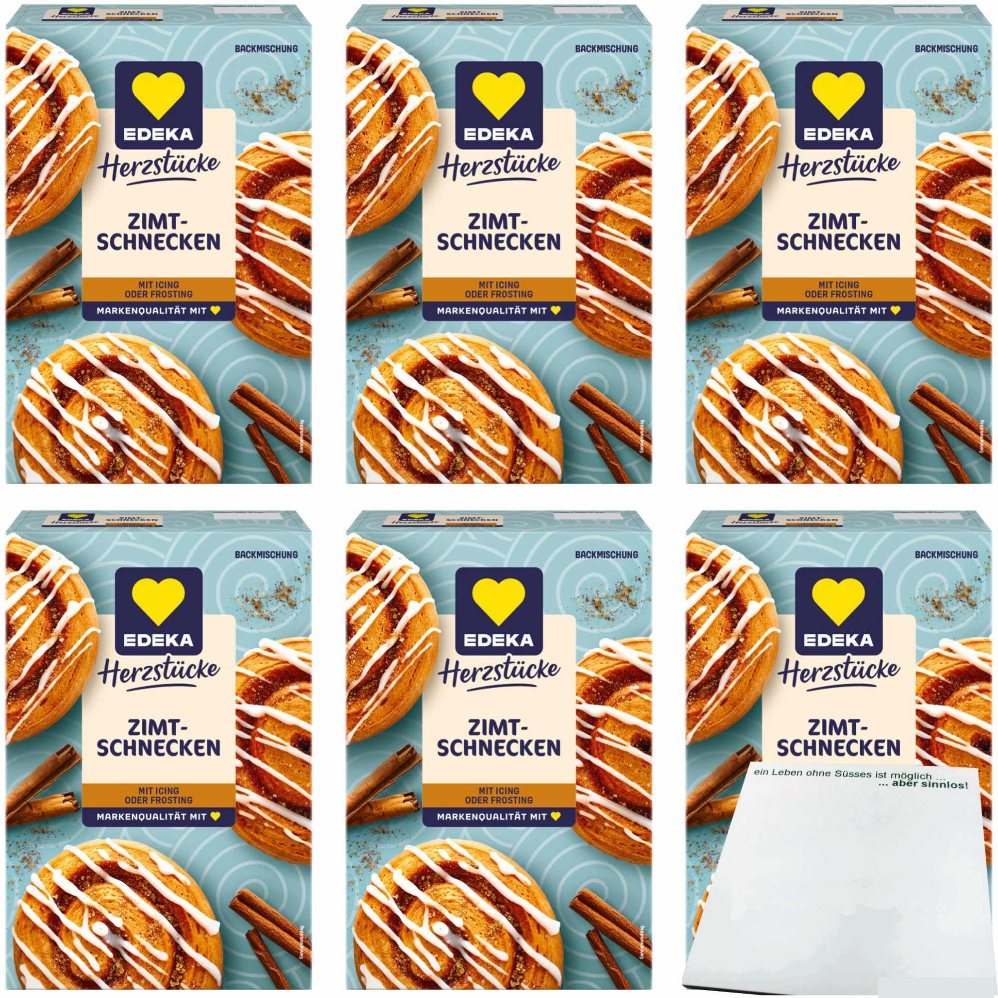 usy Bundle für EDEKA Herzstücke Zimt Schnecken 6er Pack (6x567g Packung) + usy Block