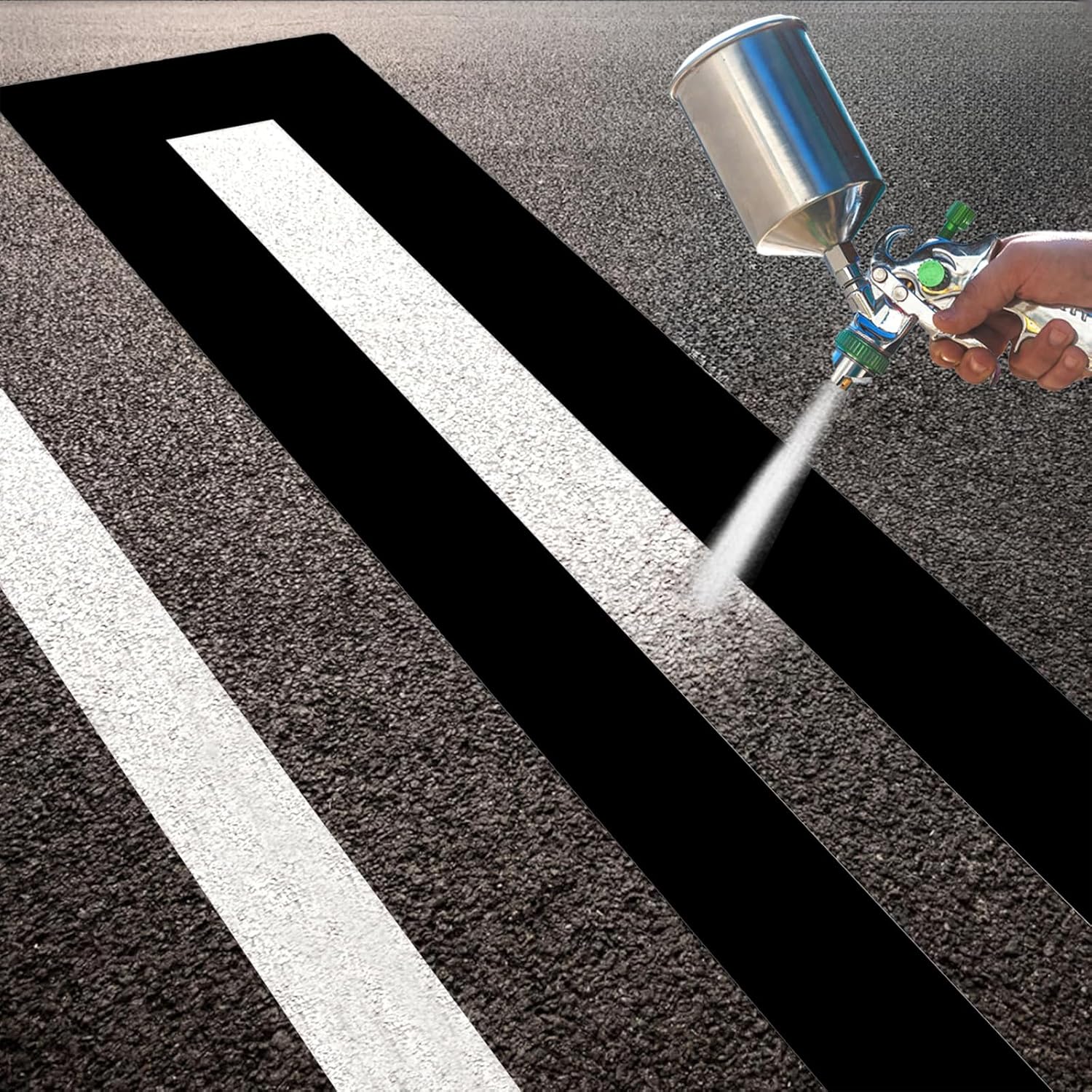 2 Pack 4 x 92 Inch Parking Lot Line Stencils