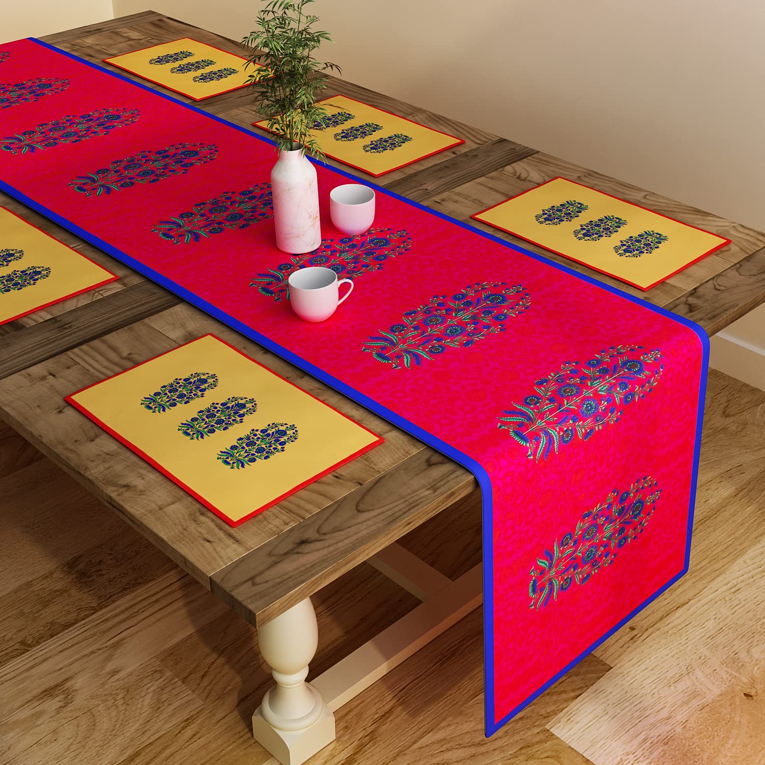 Buy SEJ by Nisha Gupta Dining Table Runner 6 Seater Dining Table