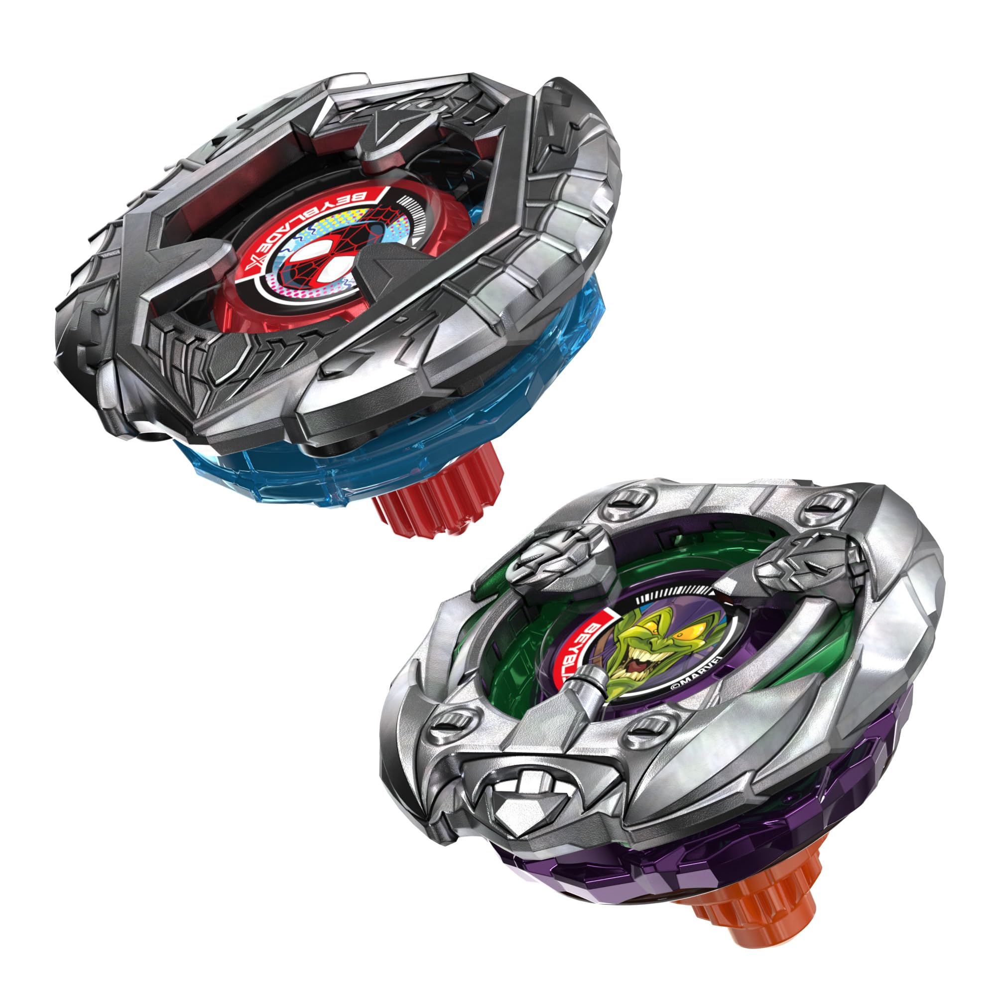 Colaboración Beyblade X y Marvel, Miles Morales 1-60GN vs. Green Goblin 9-80HT