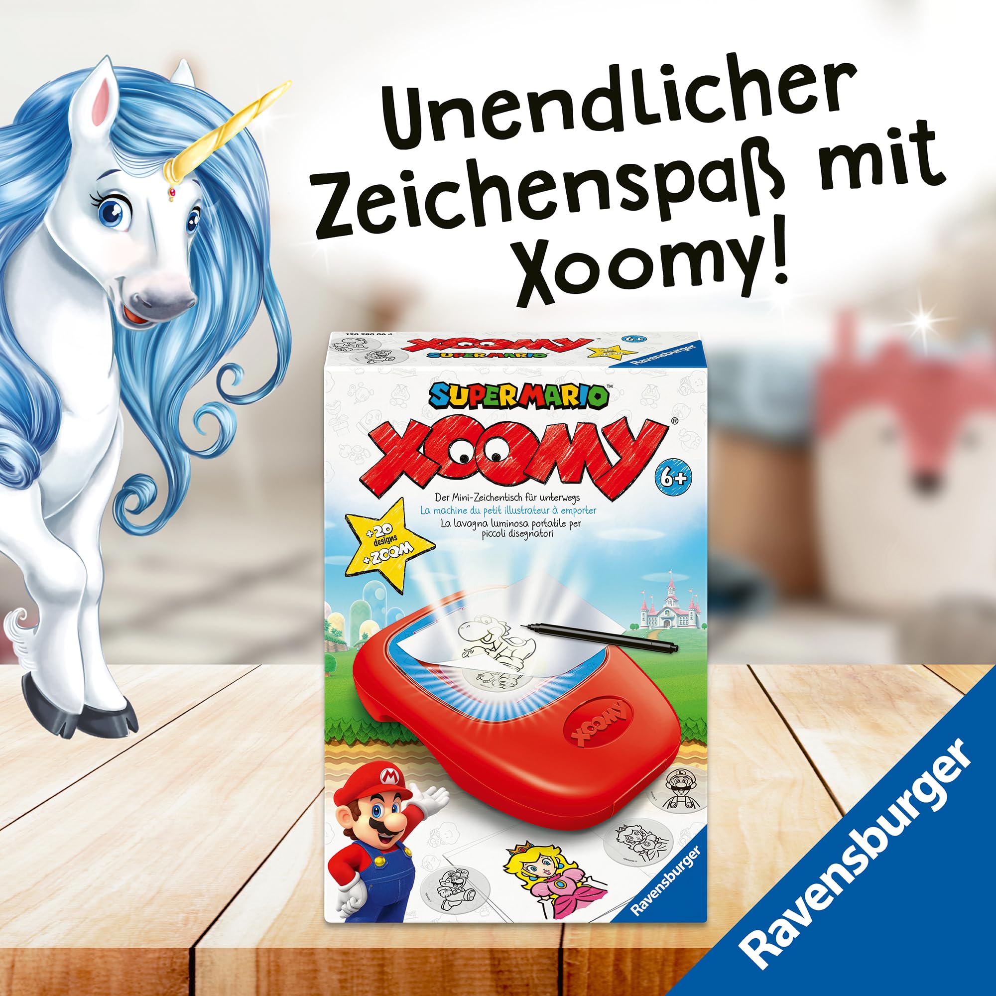 Ravensburger Xoomy Midi Super Mario 12028006 - Angesagte Motive zeichnen Lernen, Kreatives Zeichnen und Malen für Kinder ab 6 Jahren