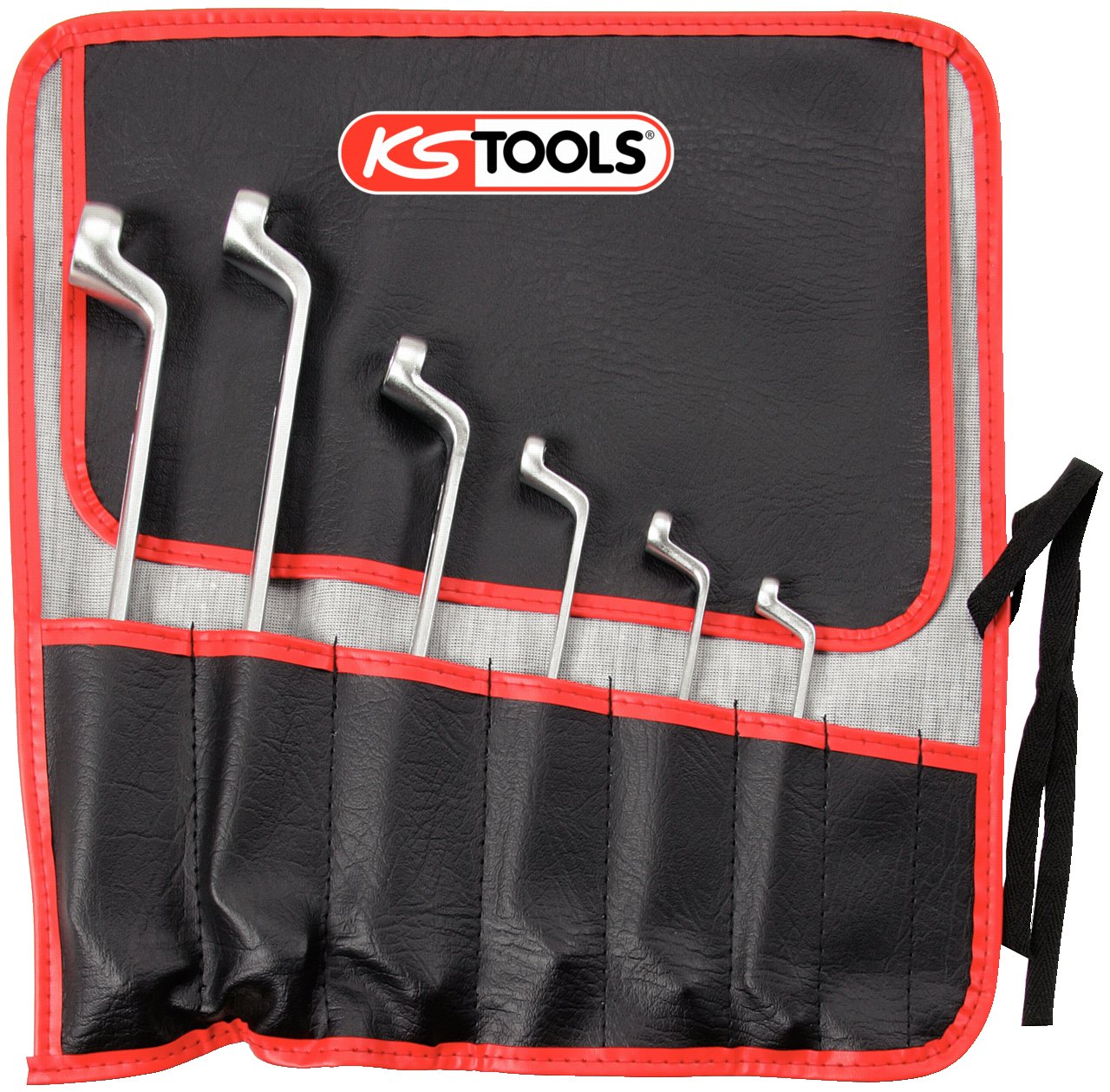 KS Tools 911.0360 Zest podw kluczy oczk d. profilu Torx-E, zagietych, 6-szt, E6xE8-E20xE24
